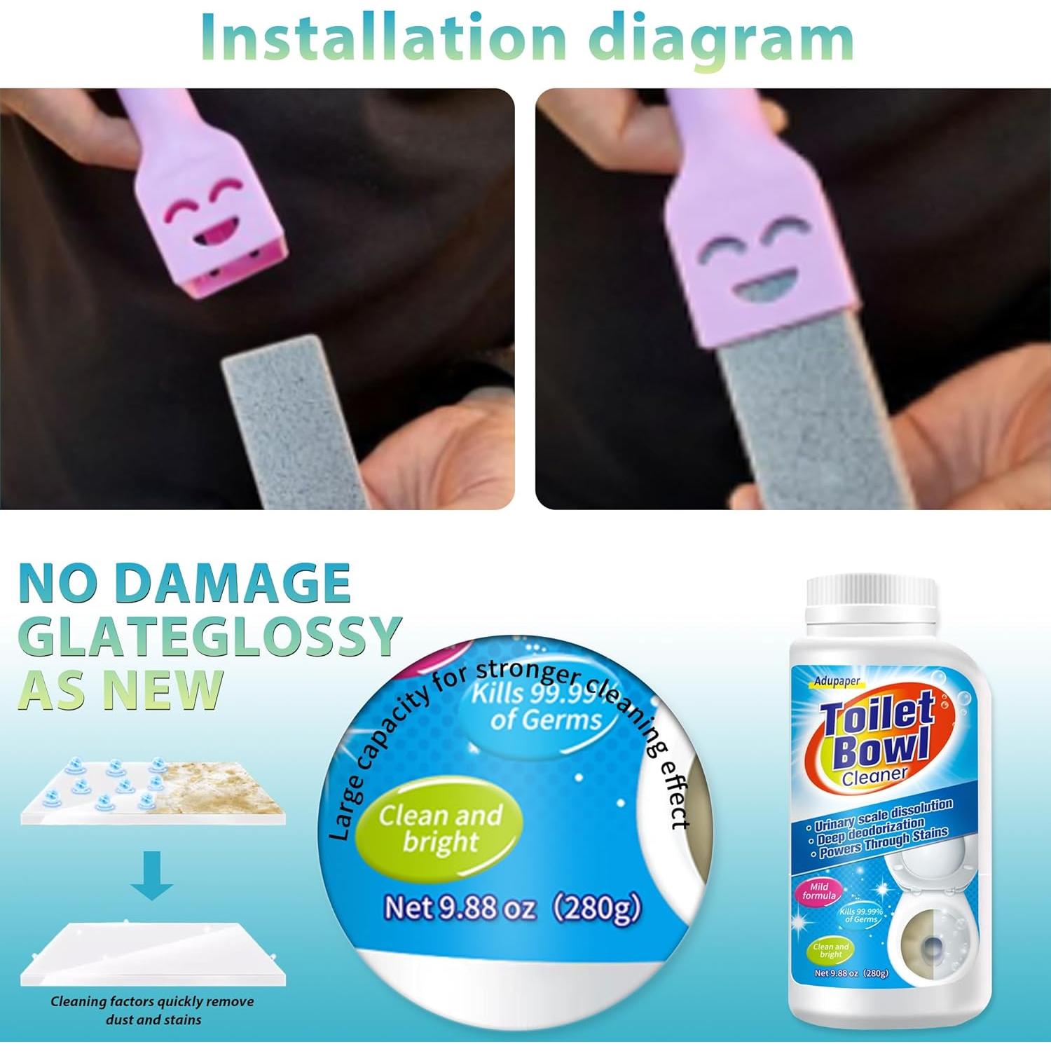 Piedra Pómez para Limpieza de Inodoros ADUPAPER - 2 Piezas