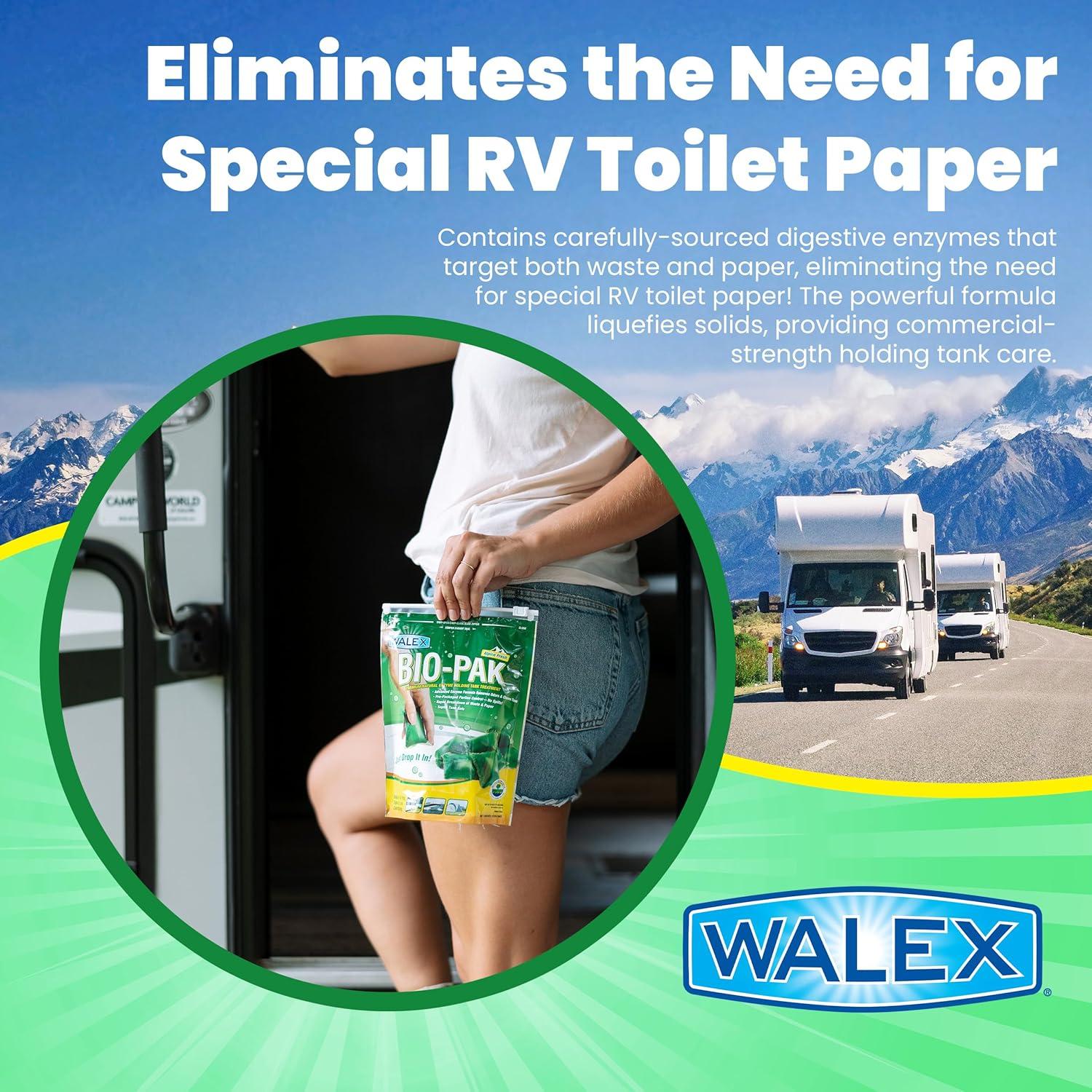 Desodorante Enzimático Walex Bio-Pak para Tanques Negros 10 Unidades