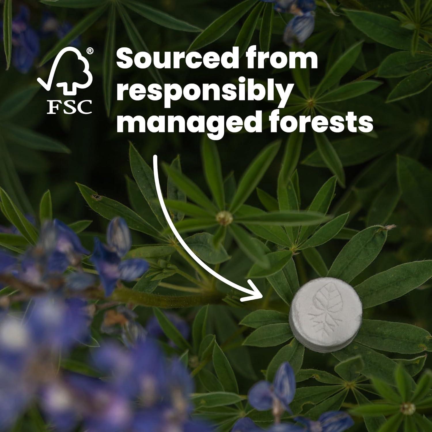 Toallitas de baño PACT 100 unidades compostables para acampar