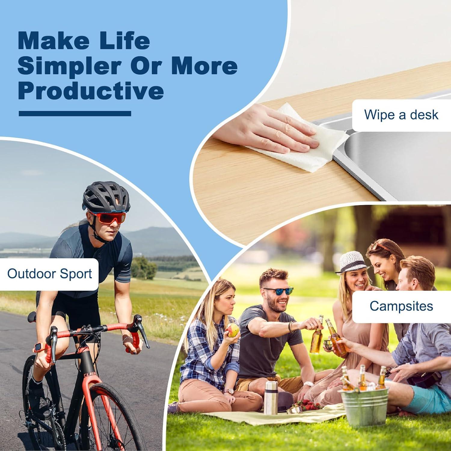 Toallas Comprimidas Desechables Lagincig 120 PCS 20x22cm