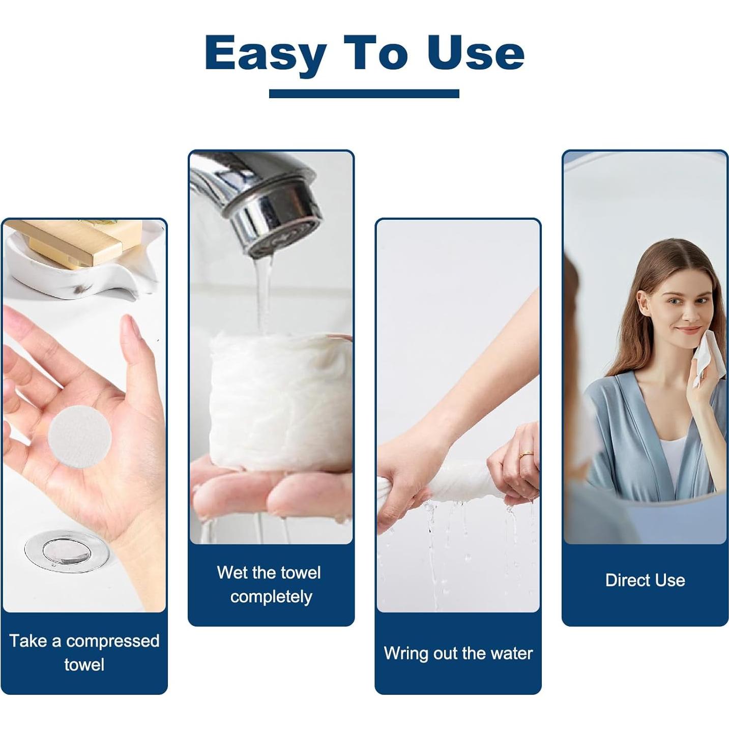 Toallas Comprimidas Desechables Lagincig 120 PCS 20x22cm