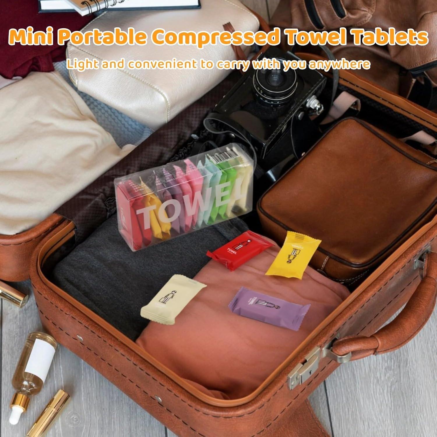 Paquete de 140 Toallas Comprimidas OMISTAR 30x24 cm