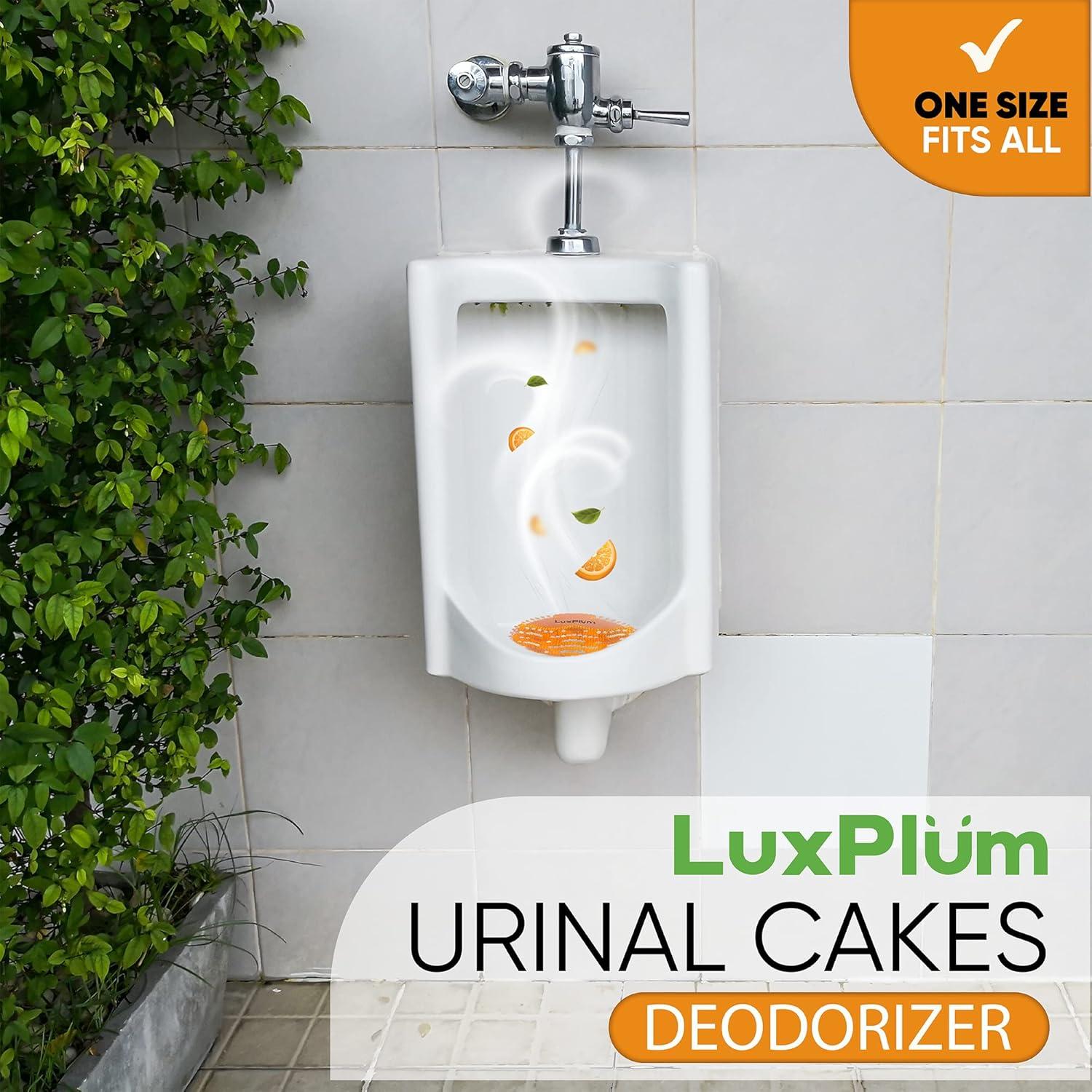 Desodorante de Pantallas de Urinal LuxPlum 10 Paquete Aroma Naranja