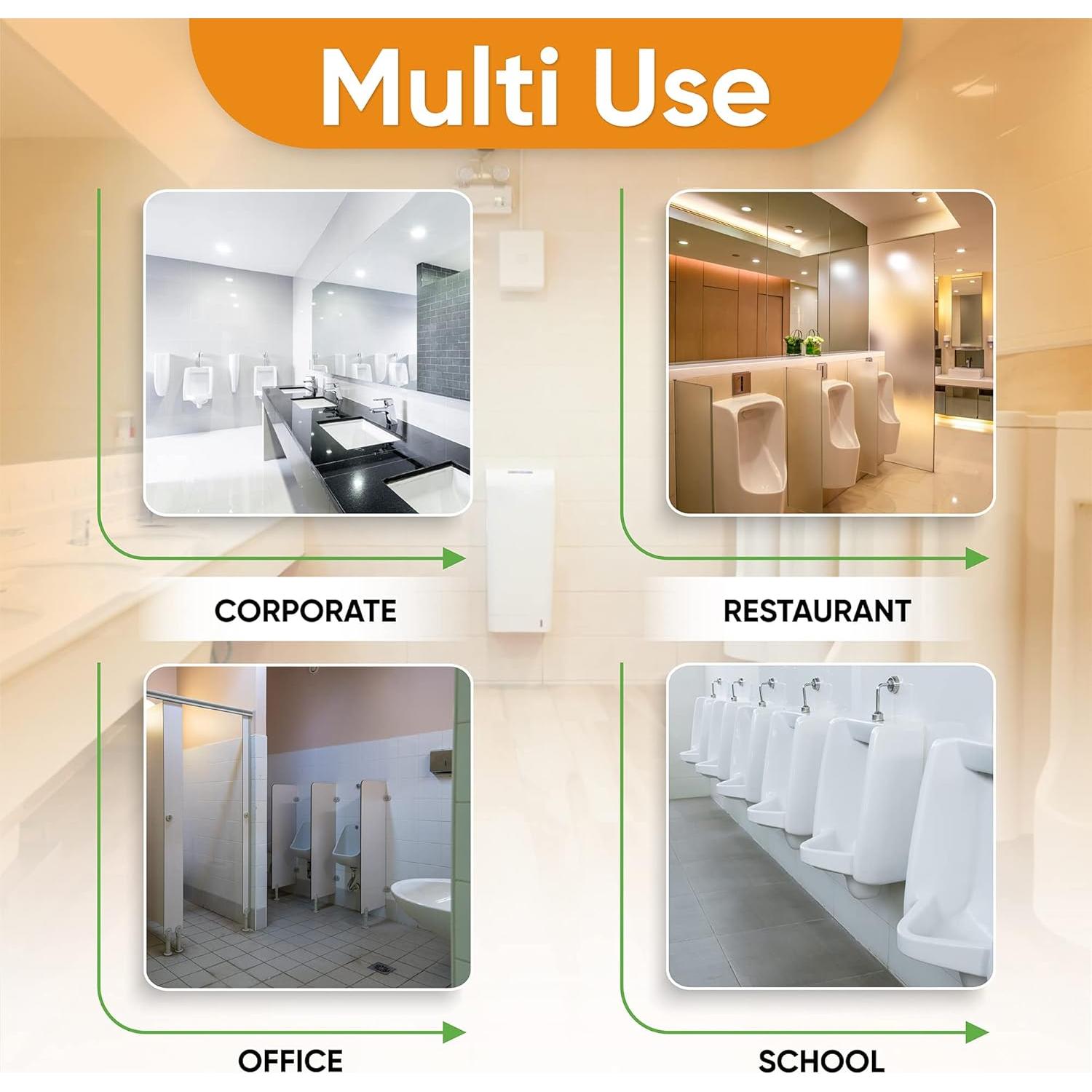 Desodorante de Pantallas de Urinal LuxPlum 10 Paquete Aroma Naranja