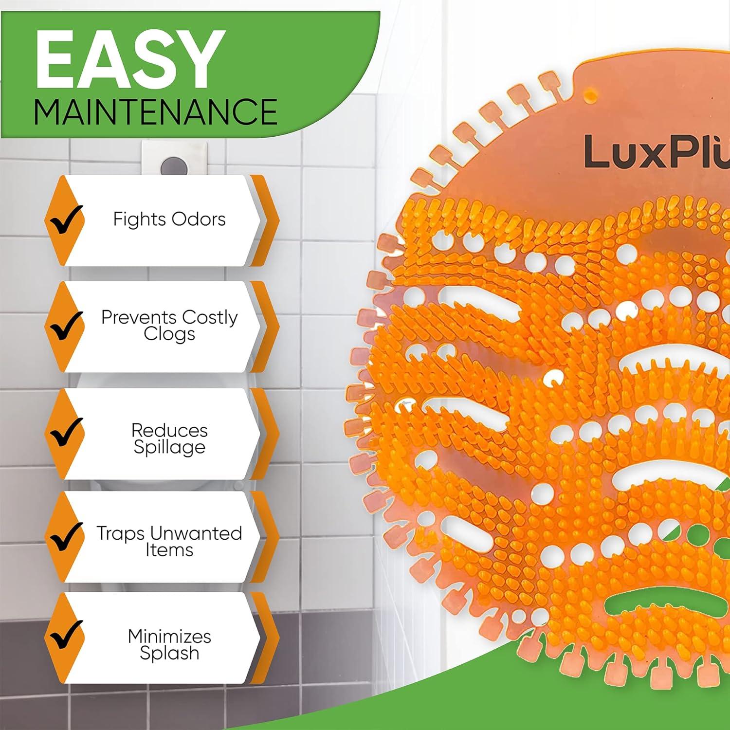 Desodorante de Pantallas de Urinal LuxPlum 10 Paquete Aroma Naranja