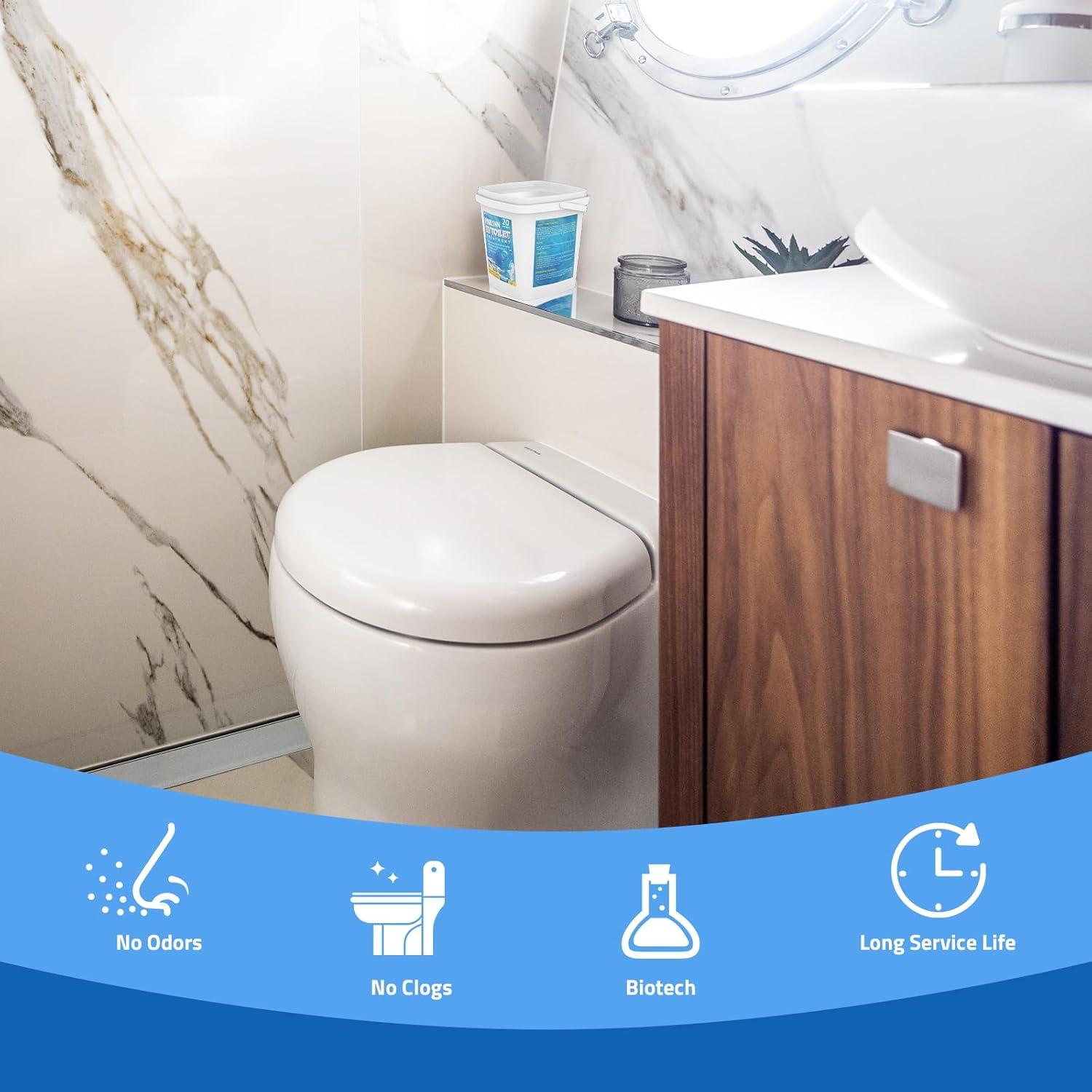 PAULINN Tratamiento para Inodoros RV 20 Cápsulas Desodorante