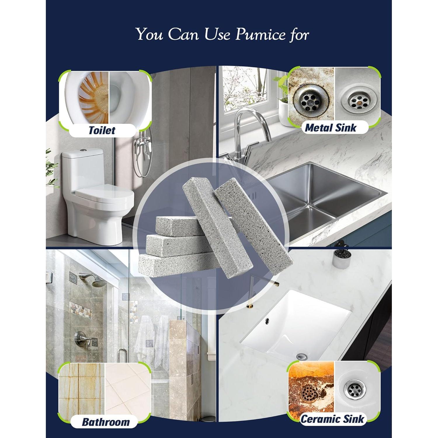 Piedra Pómez Maryton para Limpieza de Inodoros - 16 Piezas