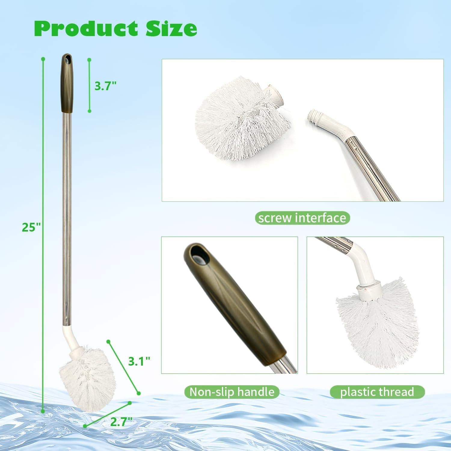 Paquete de 2 cepillos de limpieza de botellas isshu 63.5 y 71.1 cm