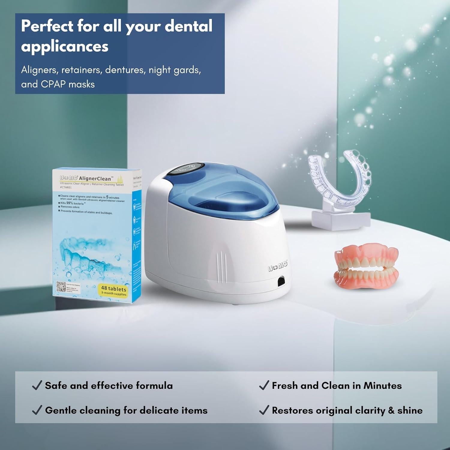 Tabletas de limpieza ultrasónica iSonic CTAR01x4 - 48 unidades