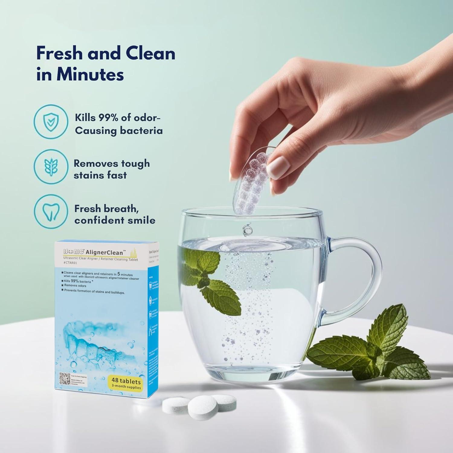 Tabletas de limpieza ultrasónica iSonic CTAR01x4 - 48 unidades