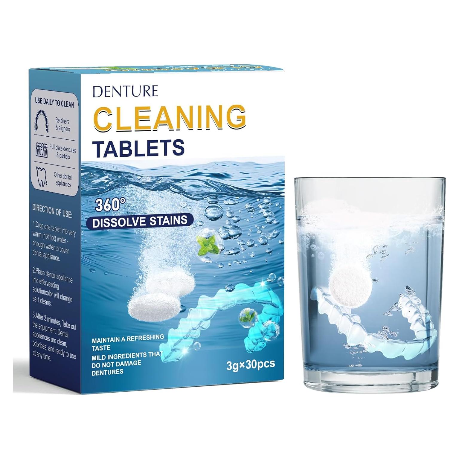 Tabletas Limpiadoras Nukisa para Retenedores Dentales - 30 pcs