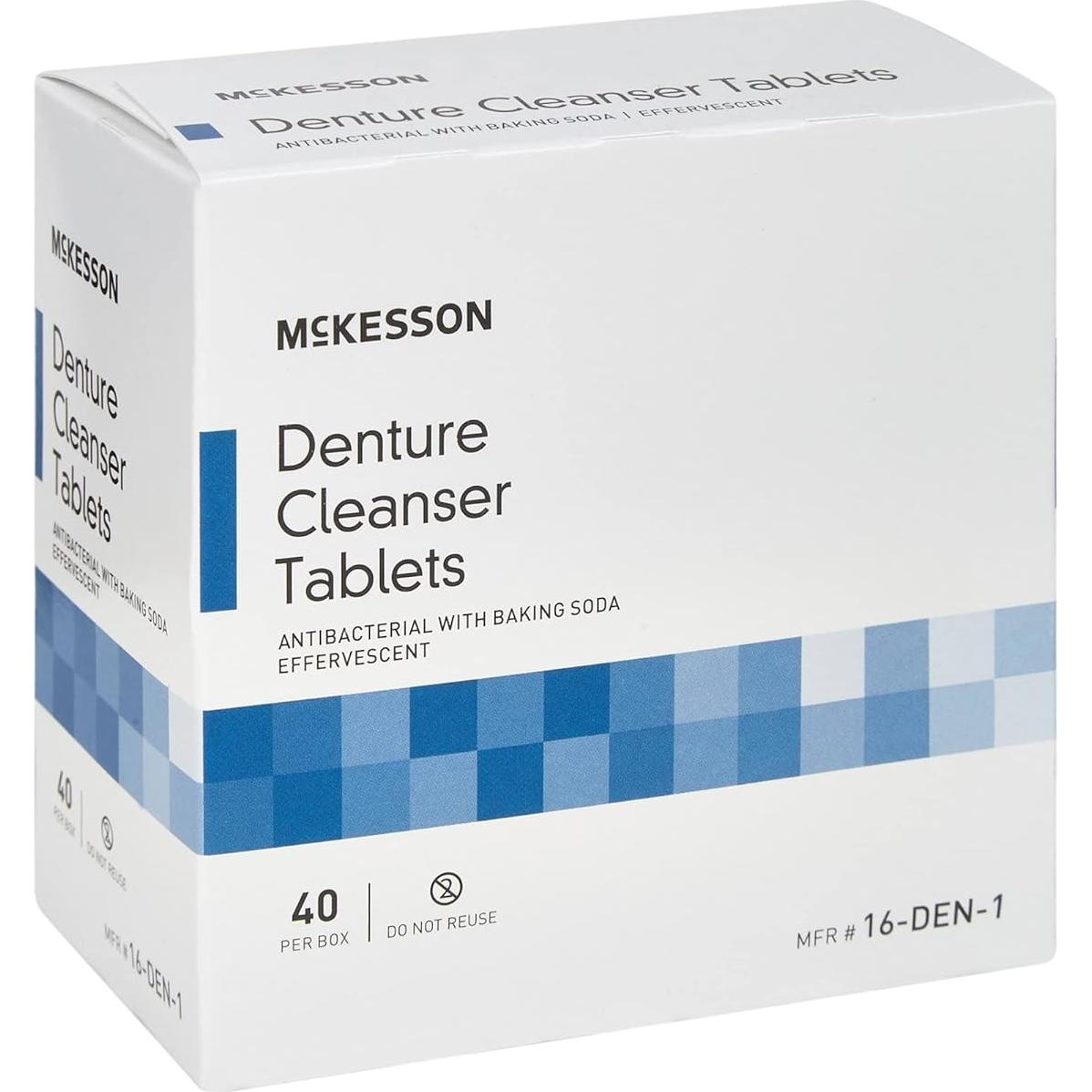 Tabletas Limpiadoras de Dentaduras McKesson con Bicarbonato