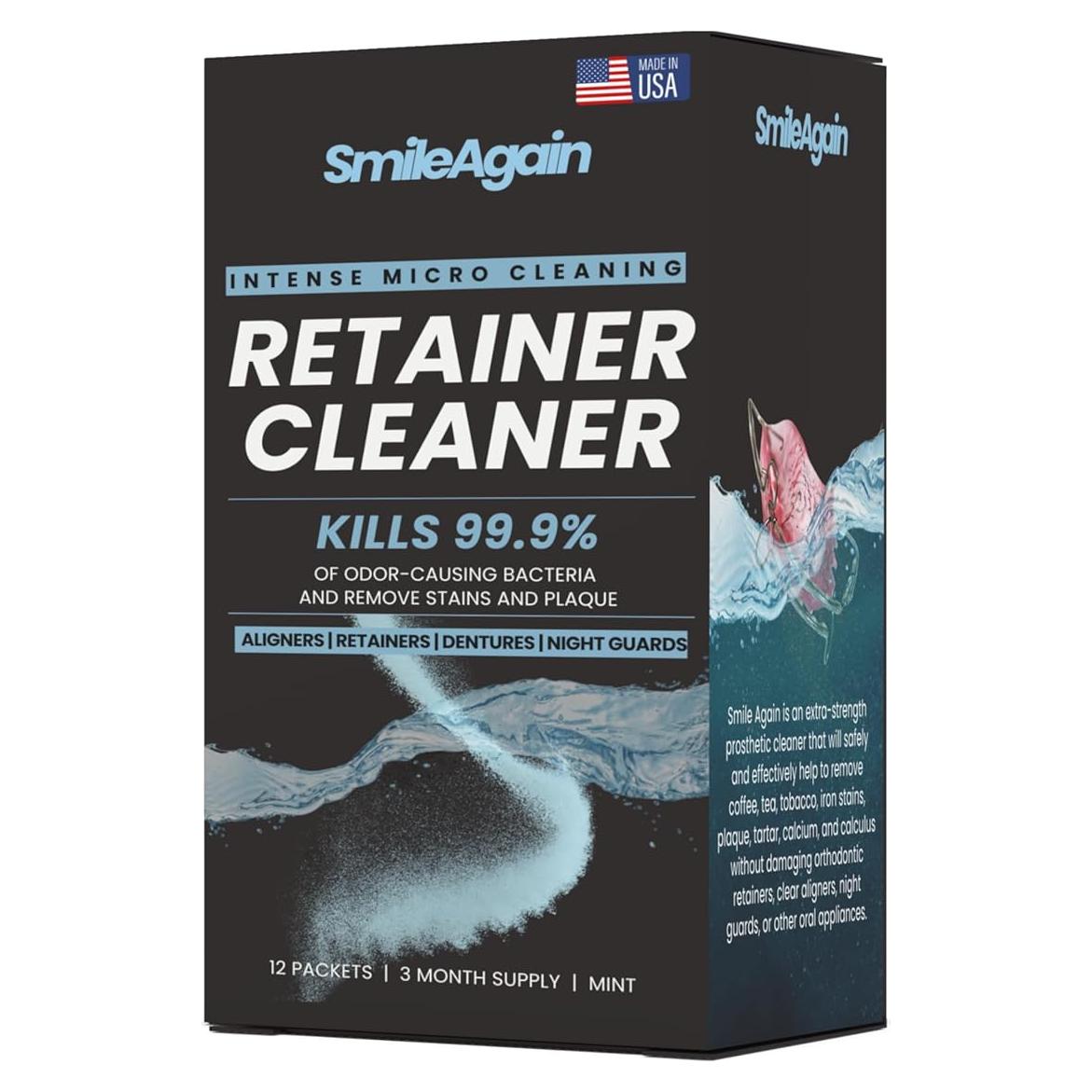 Limpiador de Retenedores SmileAgain - 90-120 Limpiezas Menta