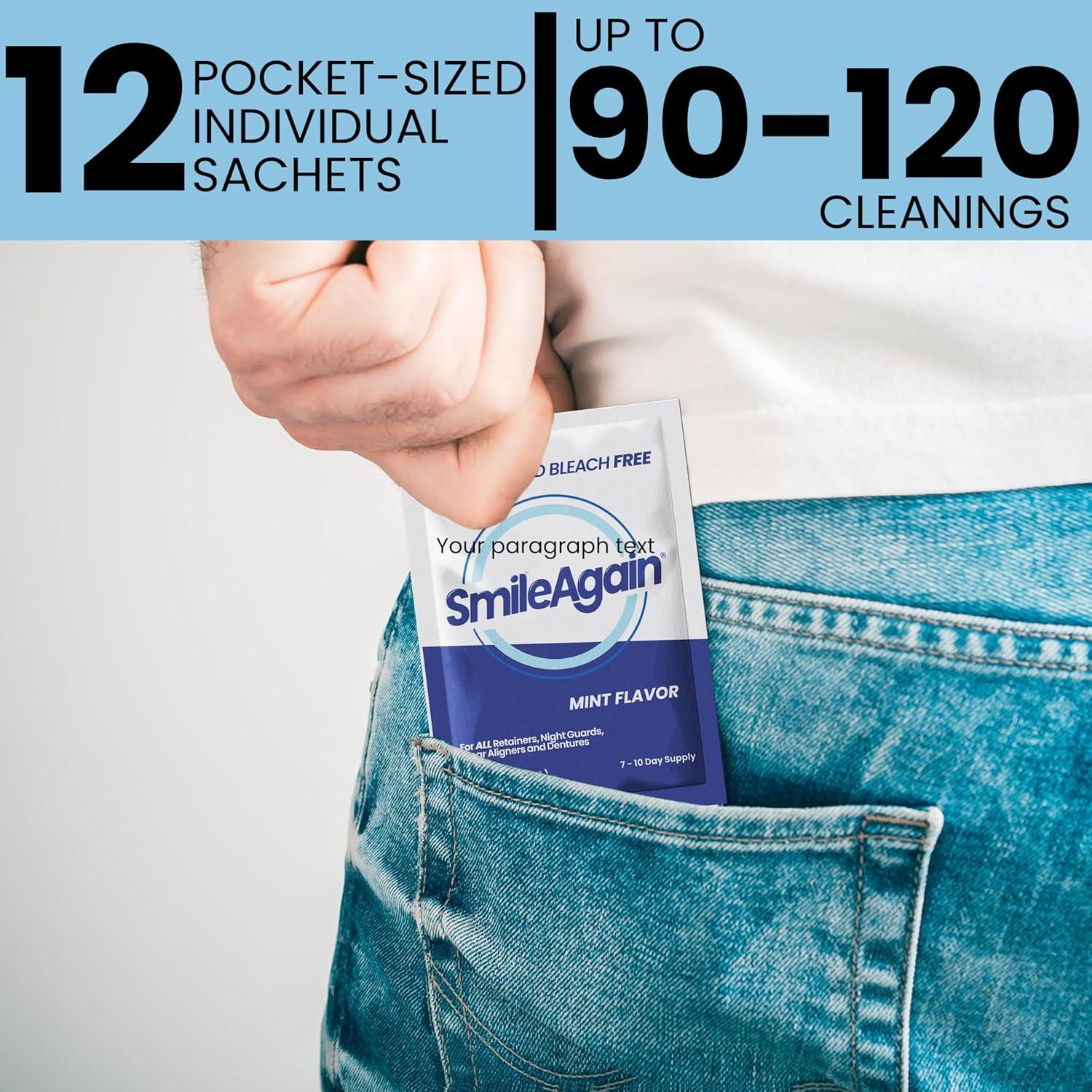 Limpiador de Retenedores SmileAgain - 90-120 Limpiezas Menta