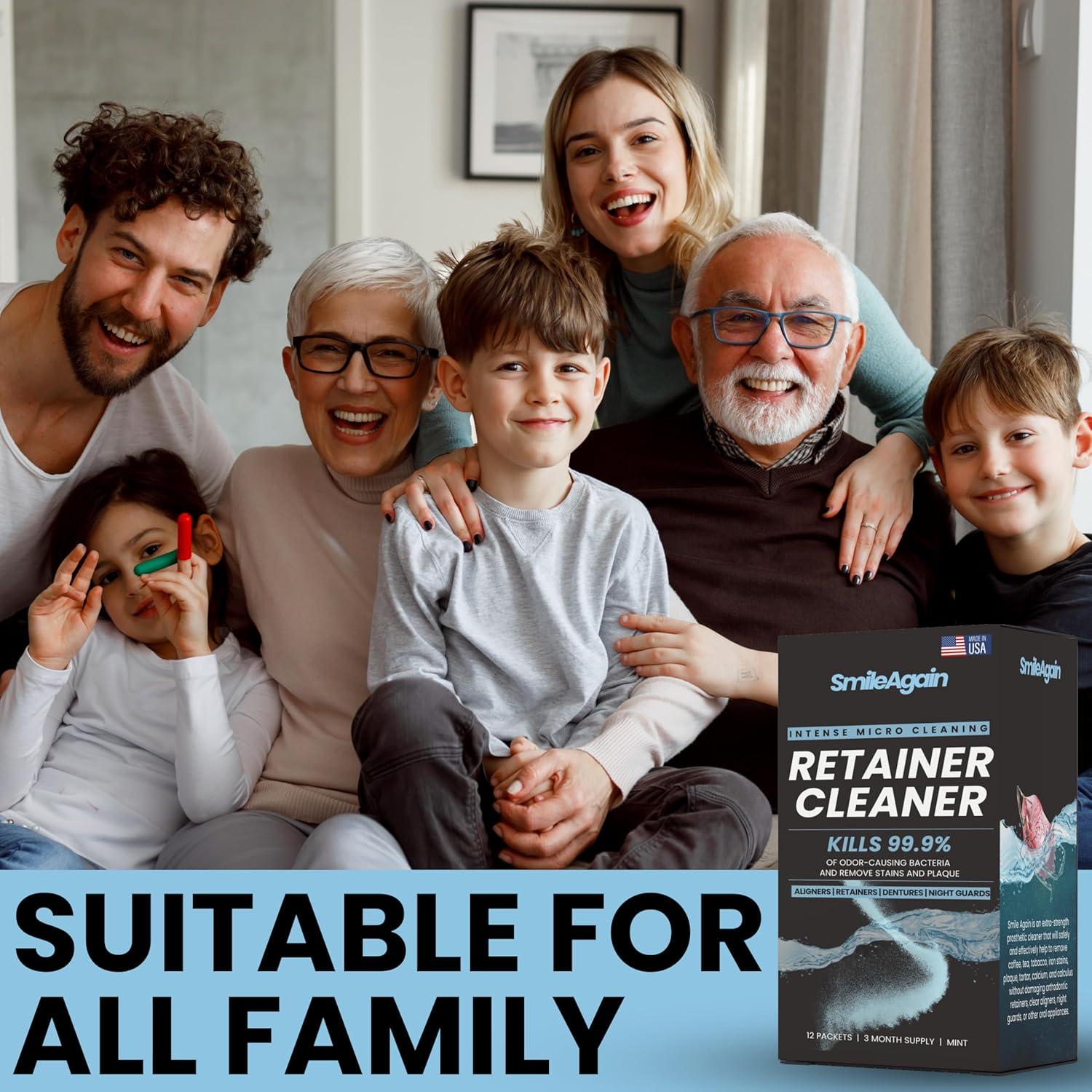 Limpiador de Retenedores SmileAgain - 90-120 Limpiezas Menta