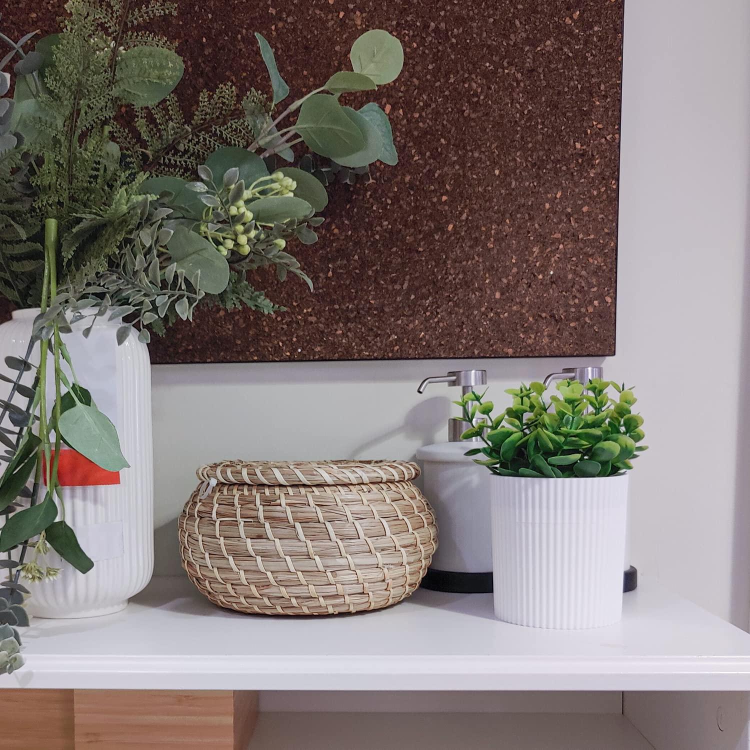 Estuche para Dentaduras YCROJBK con Diseño de Eucalipto 9.4x16.5cm