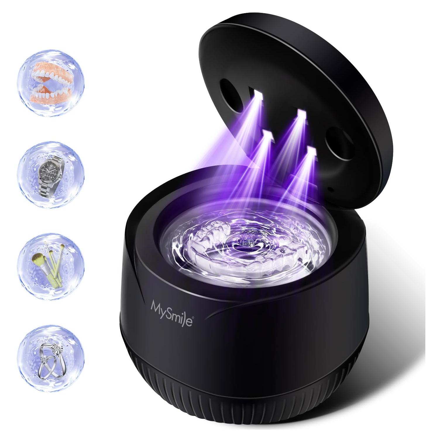 Limpiador Ultrasonico de Retenedores MySmile 200ML con Luz UV