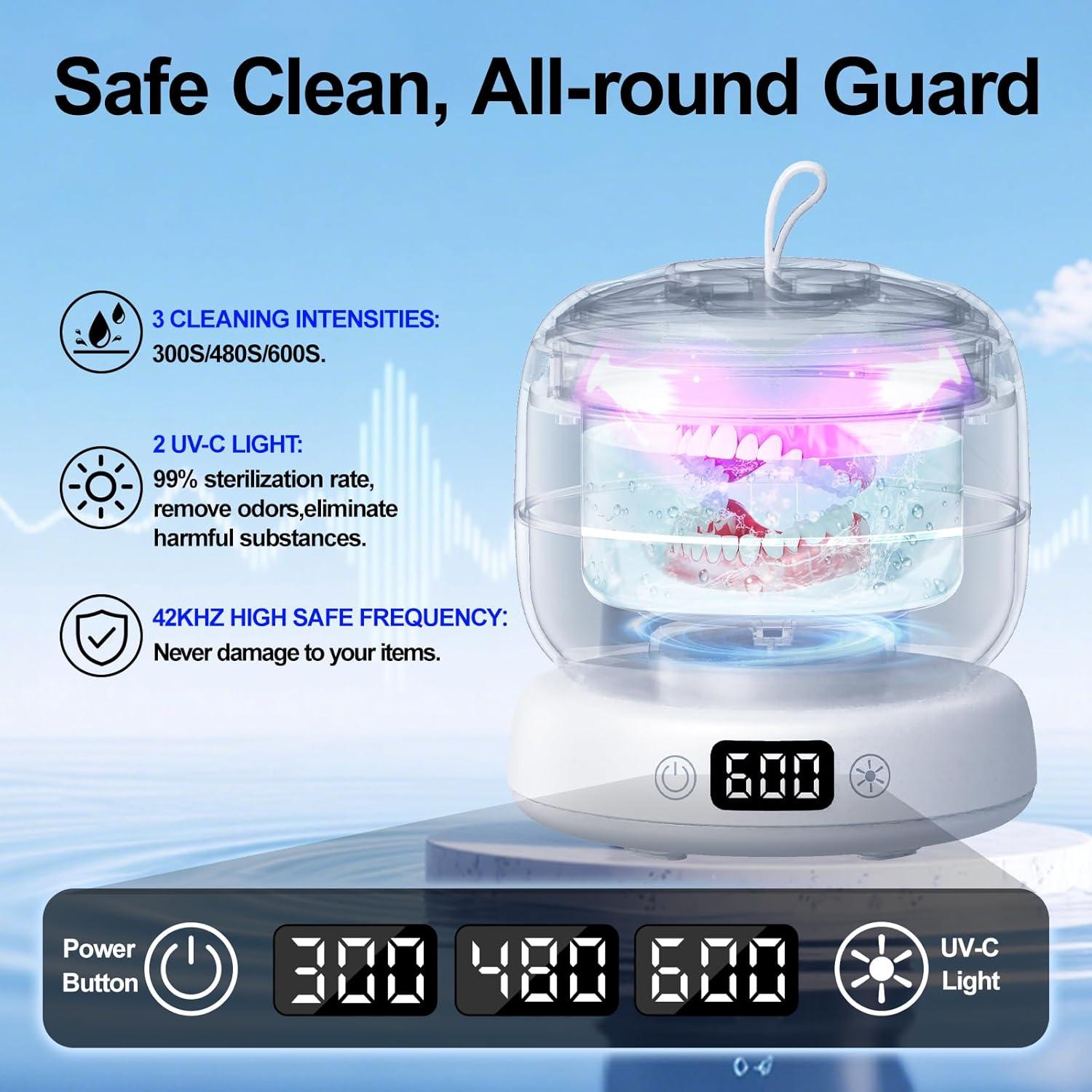 Limpiador Ultrasónico de Retenedores Orolcol IPX7 12.95cm