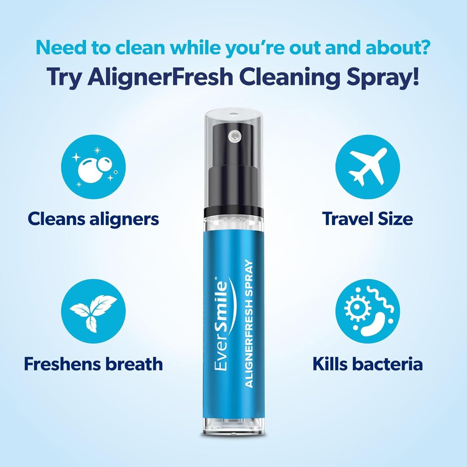 Spray Limpiador AlignerFresh EverSmile 10ml - Menta, 2 Paquetes