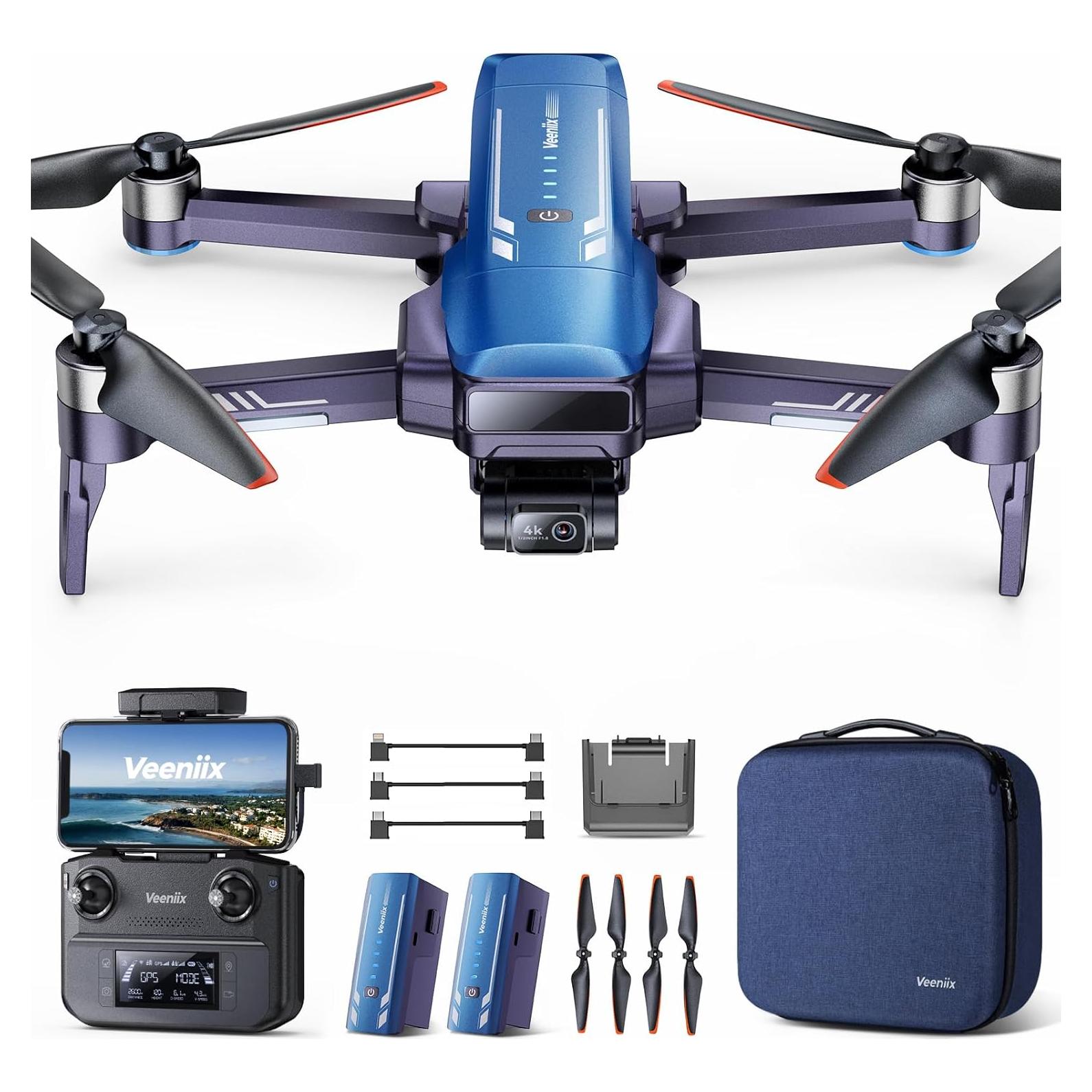 Drone Veeniix V11PRO 8K con gimbal y 80 min vuelo