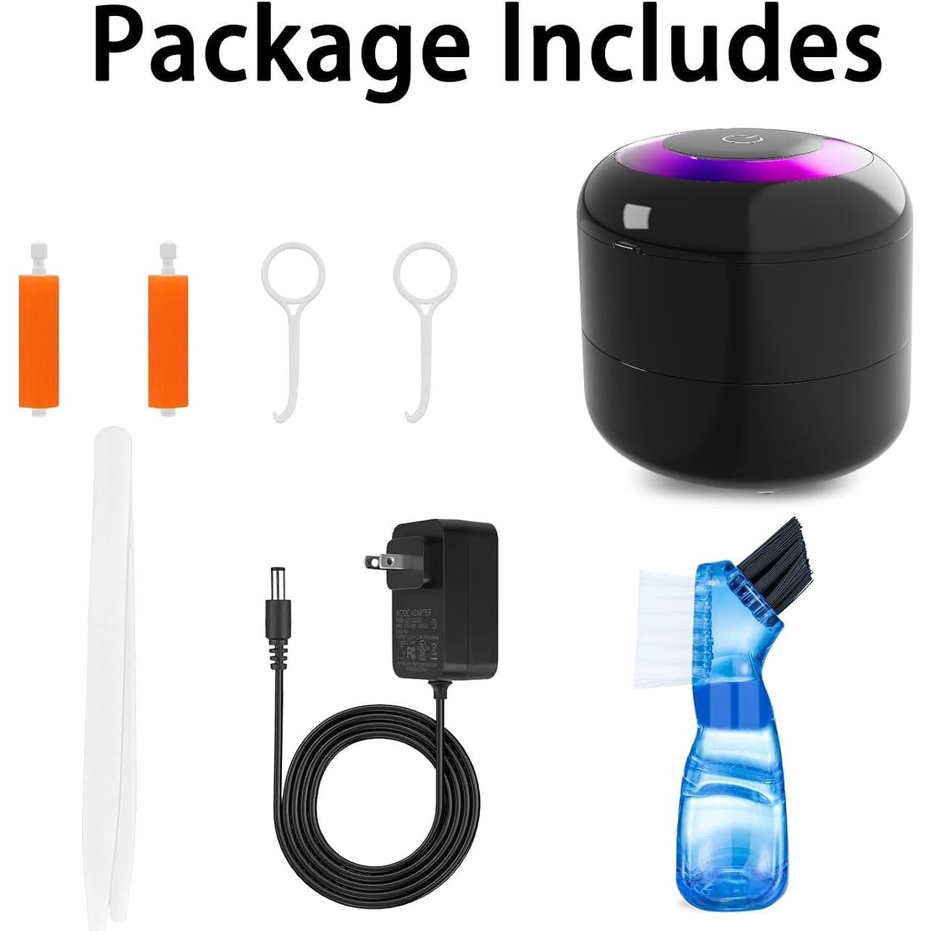 Limpiador Ultrasónico de Retenedores KEYGO 180ML 45kHz Negro