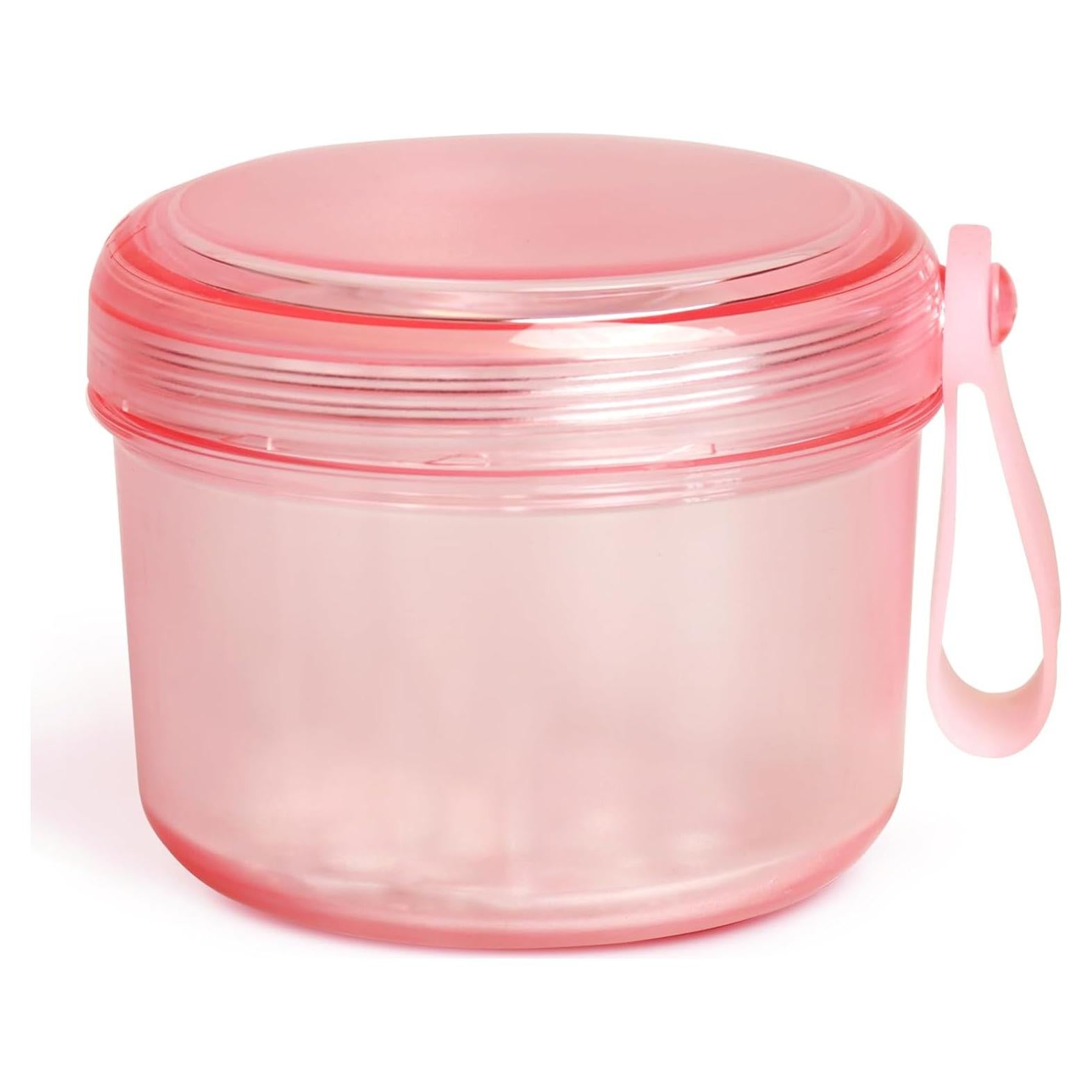 Caja de Baño para Dentaduras Uouovo Grande Rosa 9.5x10.4x7.8cm