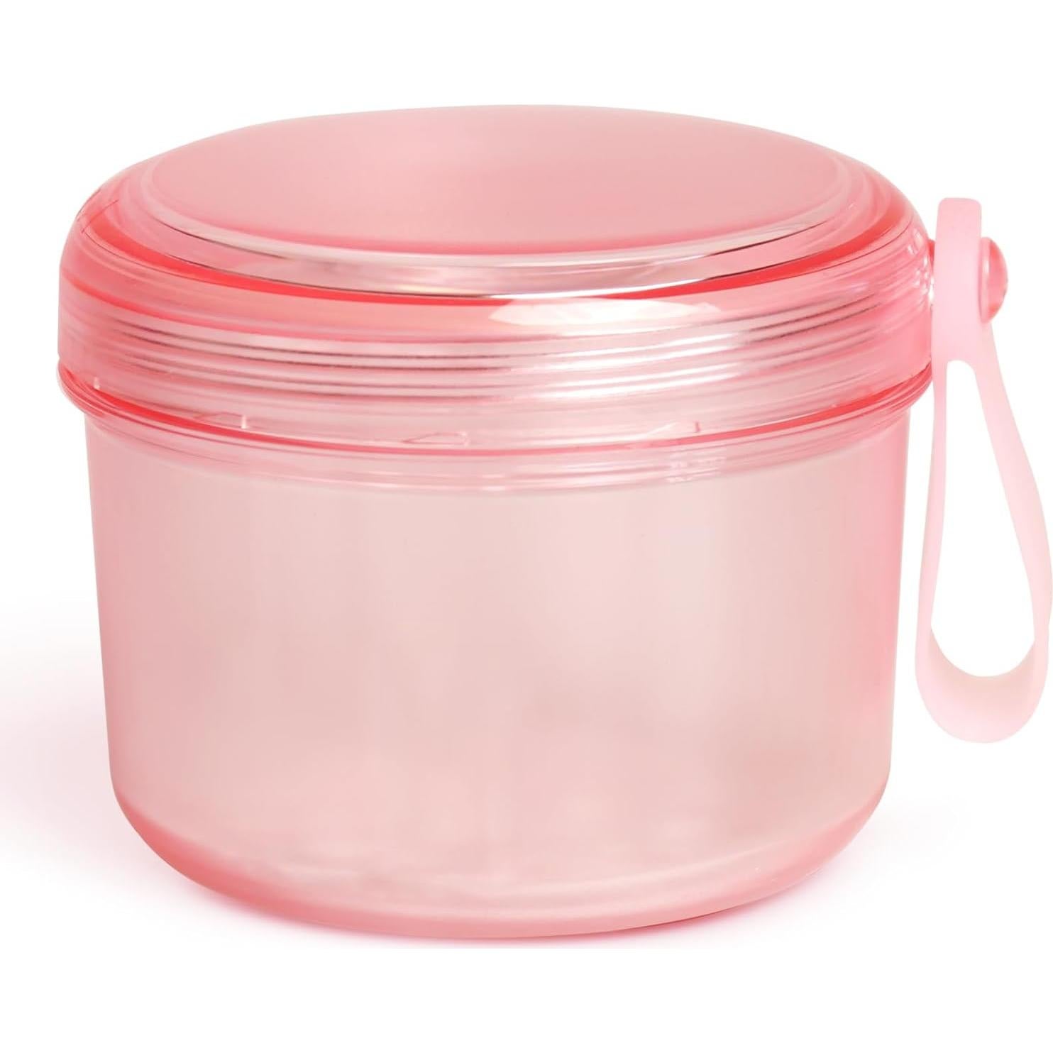 Caja de Baño para Dentaduras Uouovo Grande Rosa 9.5x10.4x7.8cm