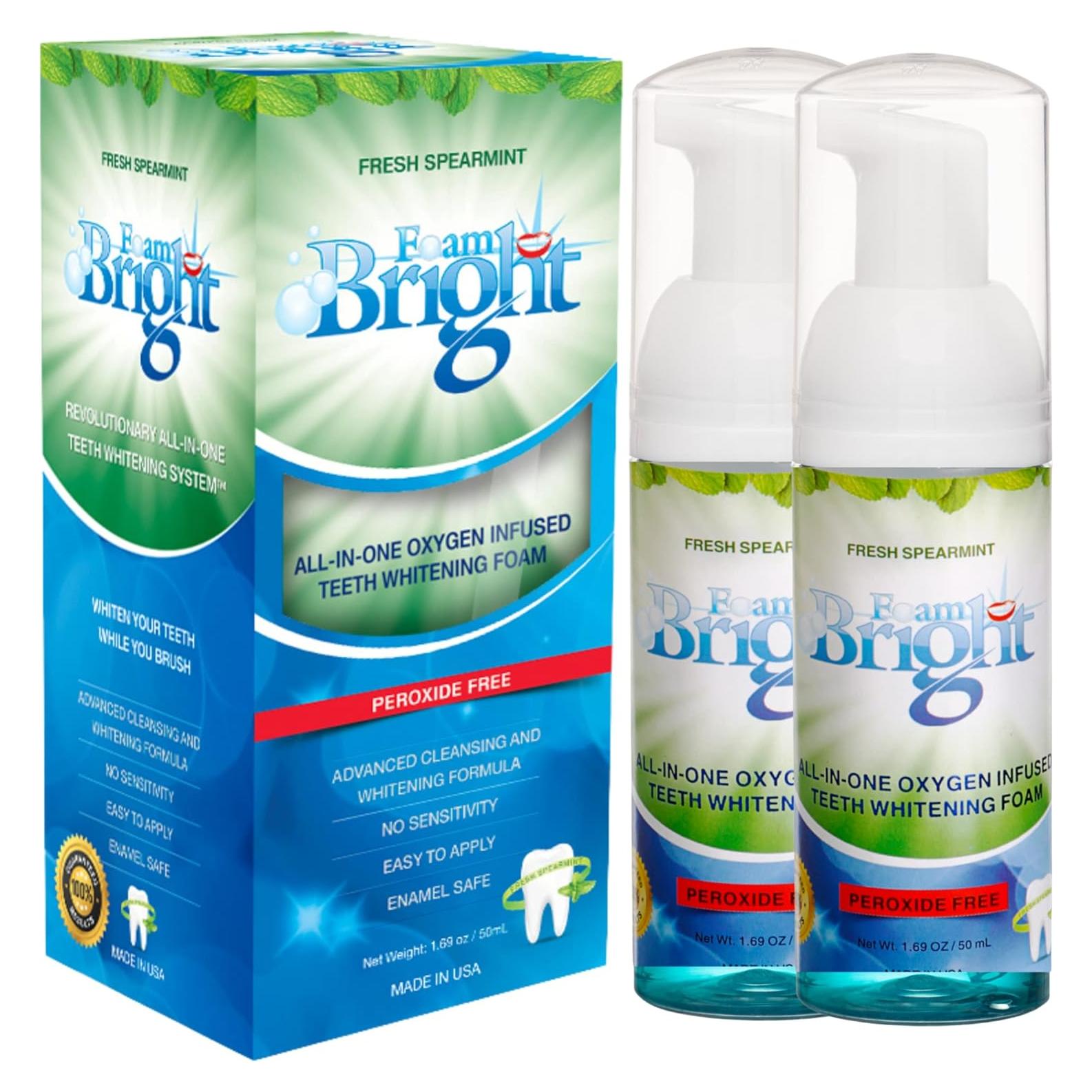 Limpiador Espumoso FoamBright para Alineadores y Dientes 199g