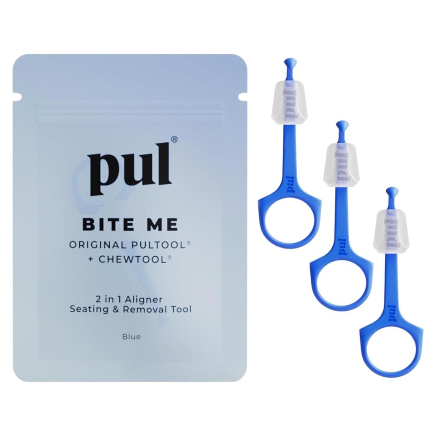 Herramienta 2-en-1 PUL para Alineadores - Paquete de 3 Azul