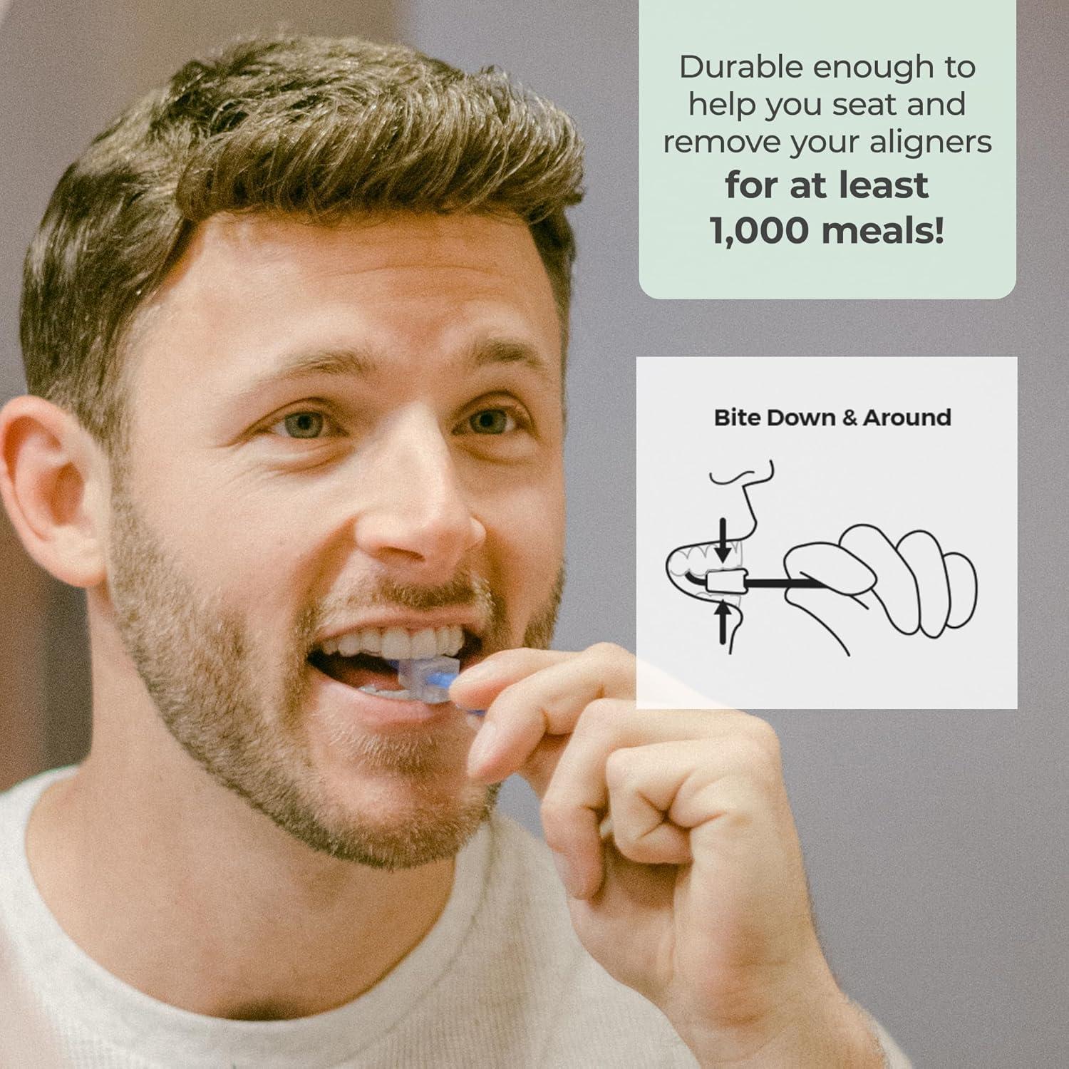 Herramienta 2-en-1 PUL para Alineadores - Paquete de 3 Azul