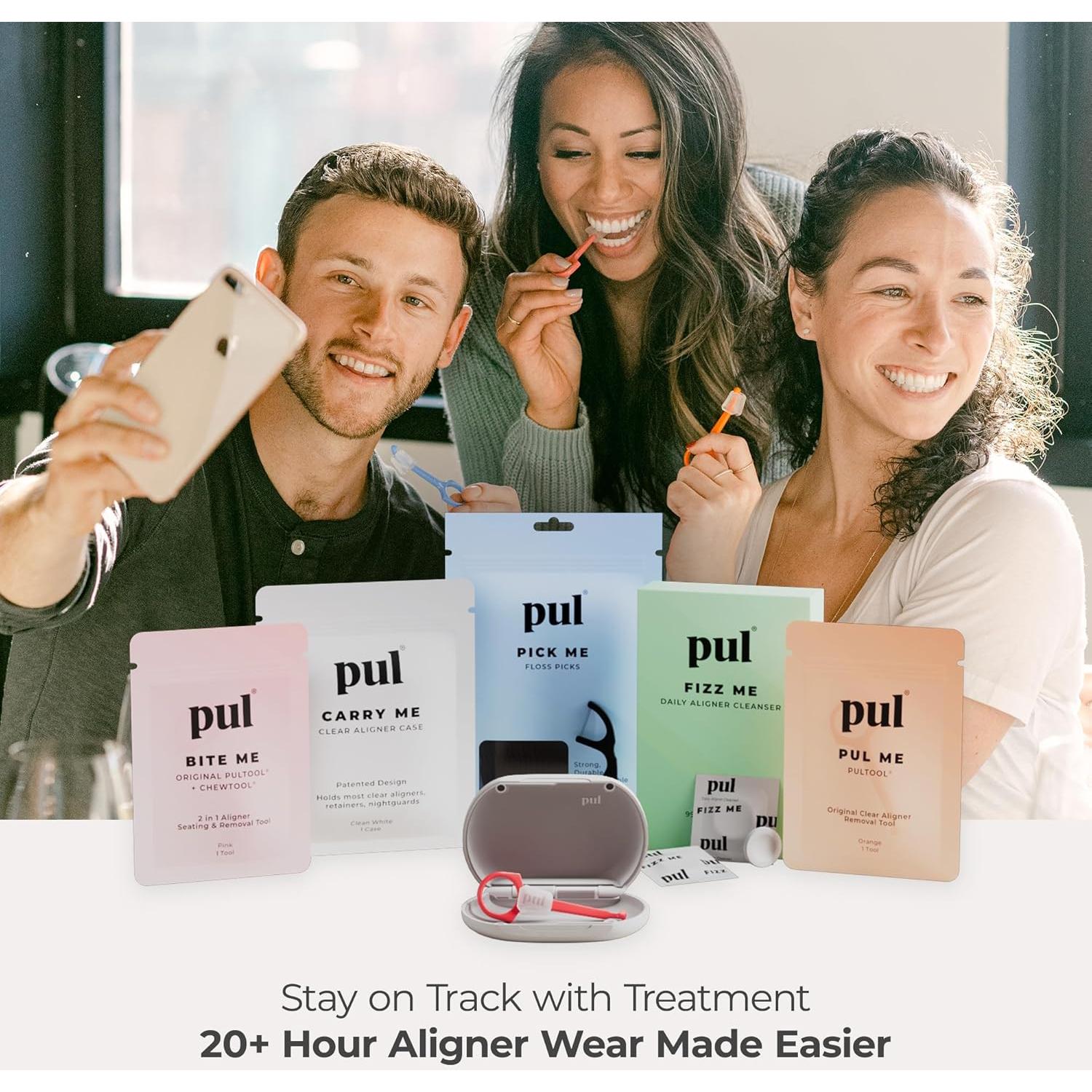 Herramienta 2-en-1 PUL para Alineadores - Paquete de 3 Azul