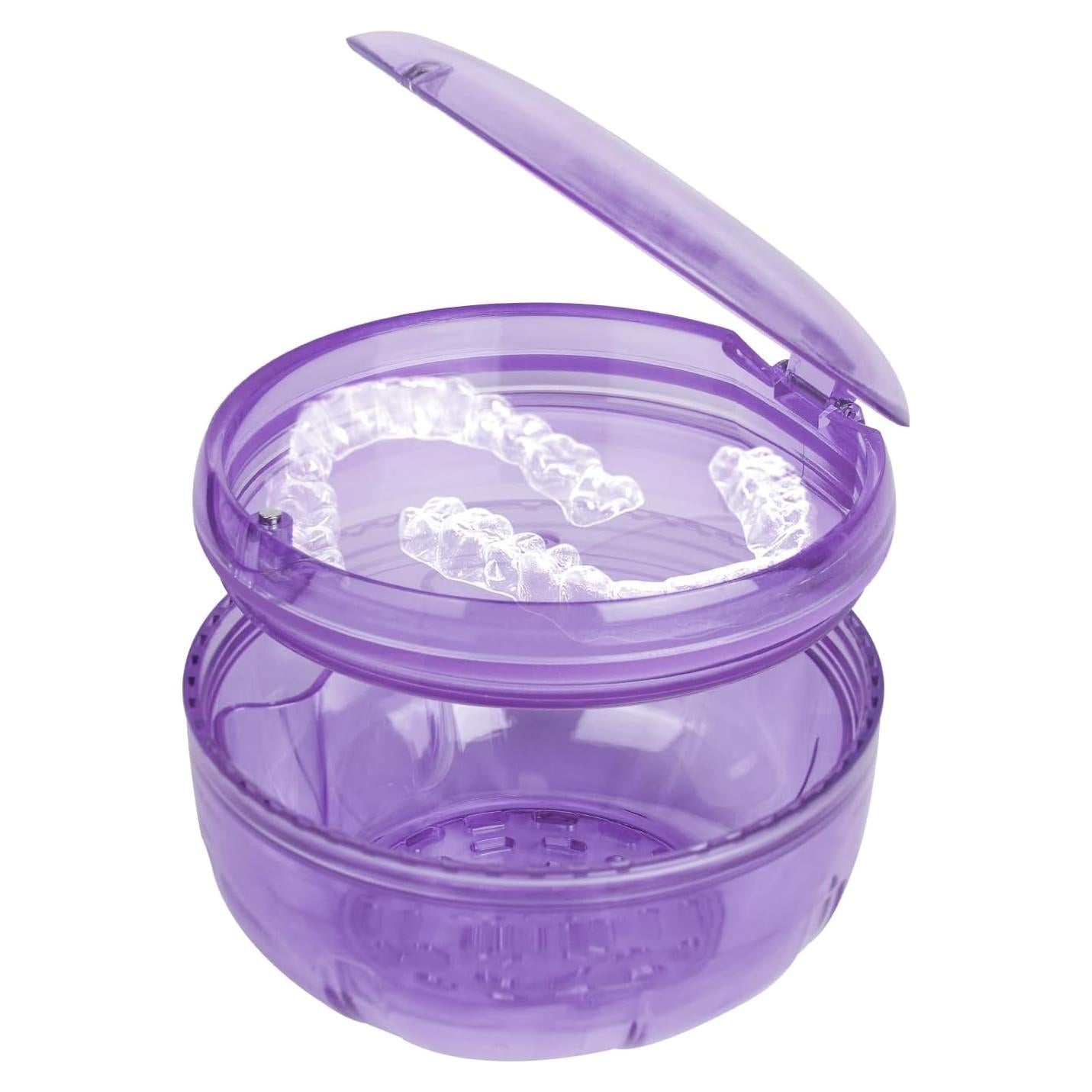 Estuche Limpiador de Retenedores Maoeroral Púrpura 9.5x6.3cm