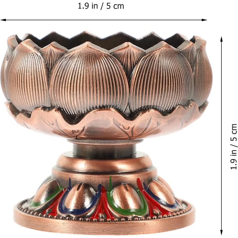 Soporte de Vela de Loto Vaguelly de Zinc para Decoración