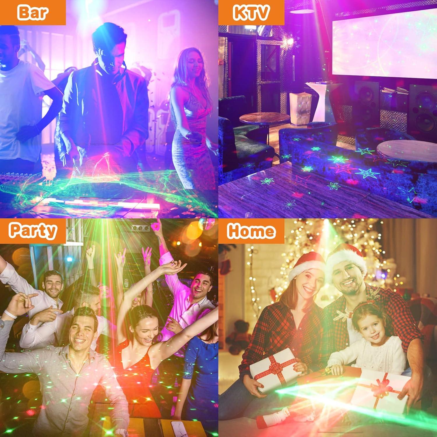 Luces de Fiesta DJ HUIZHOU DQ-R90L LED RGB Estroboscópico USB