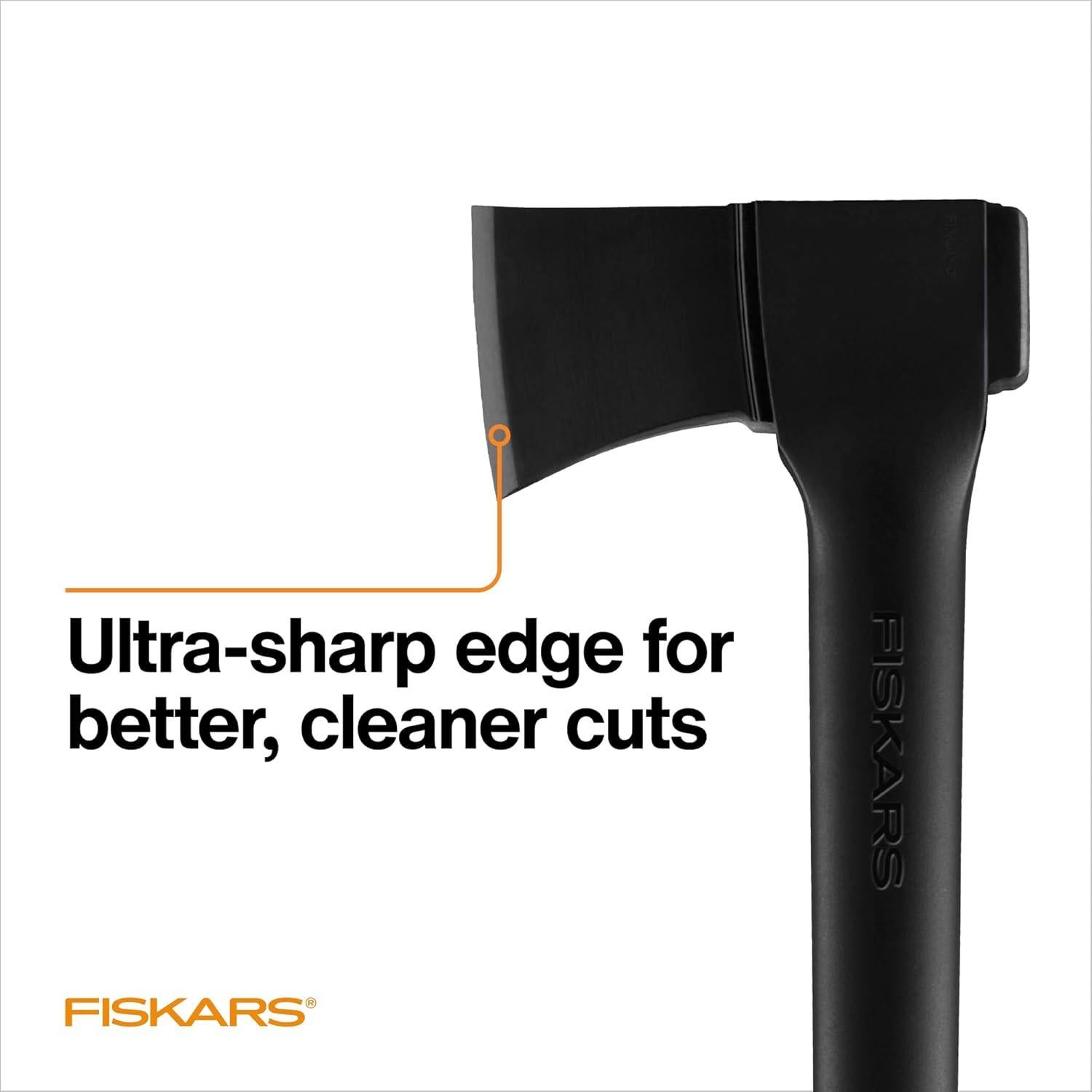 Hacha de Corte Fiskars 71 cm, Cuchilla Ultra Afilada 1.6 kg