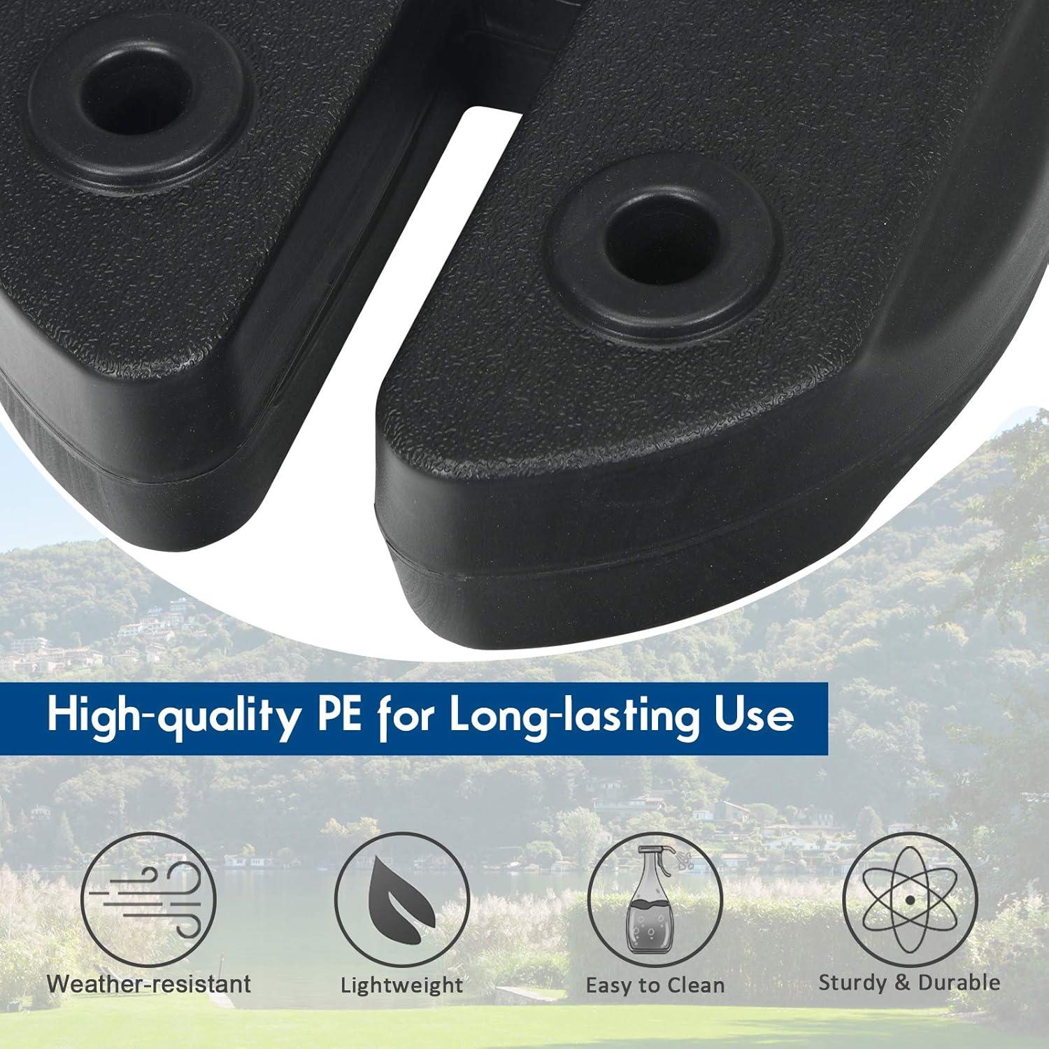 Conjunto de 6 Pesas para Carpa Tangkula 13.6 kg Fáciles de Usar