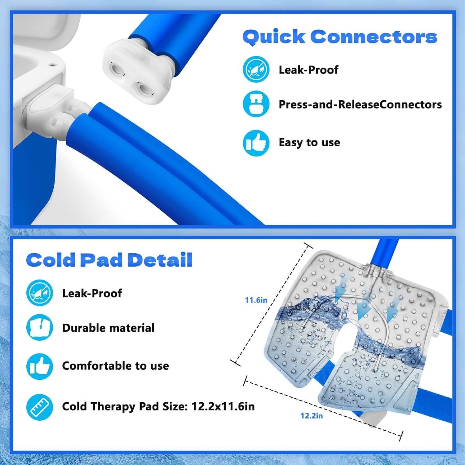 Máquina de Hielo Inmoredo para Rodilla - Terapia Fría Programable