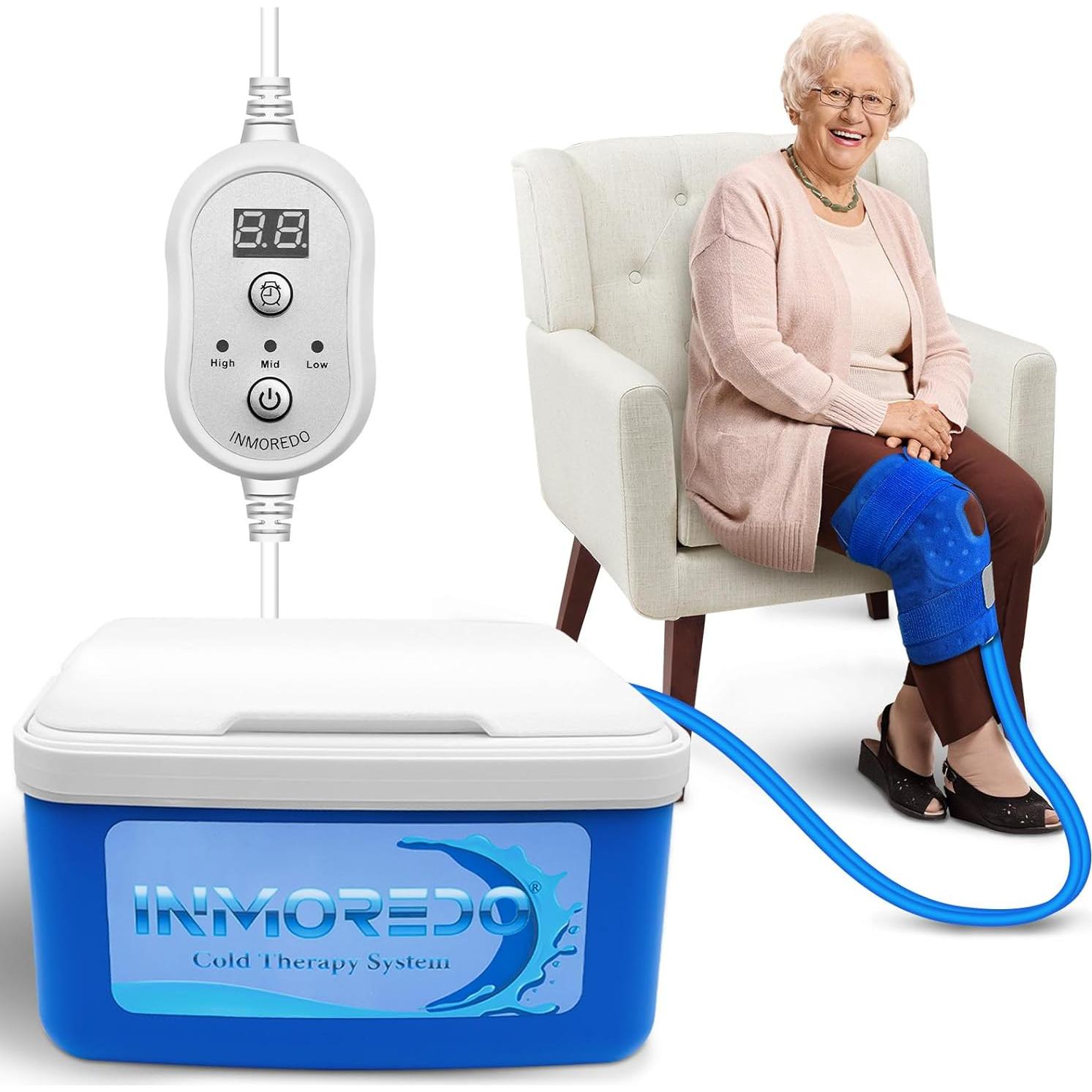 Máquina de Hielo Inmoredo para Rodilla - Terapia Fría Programable