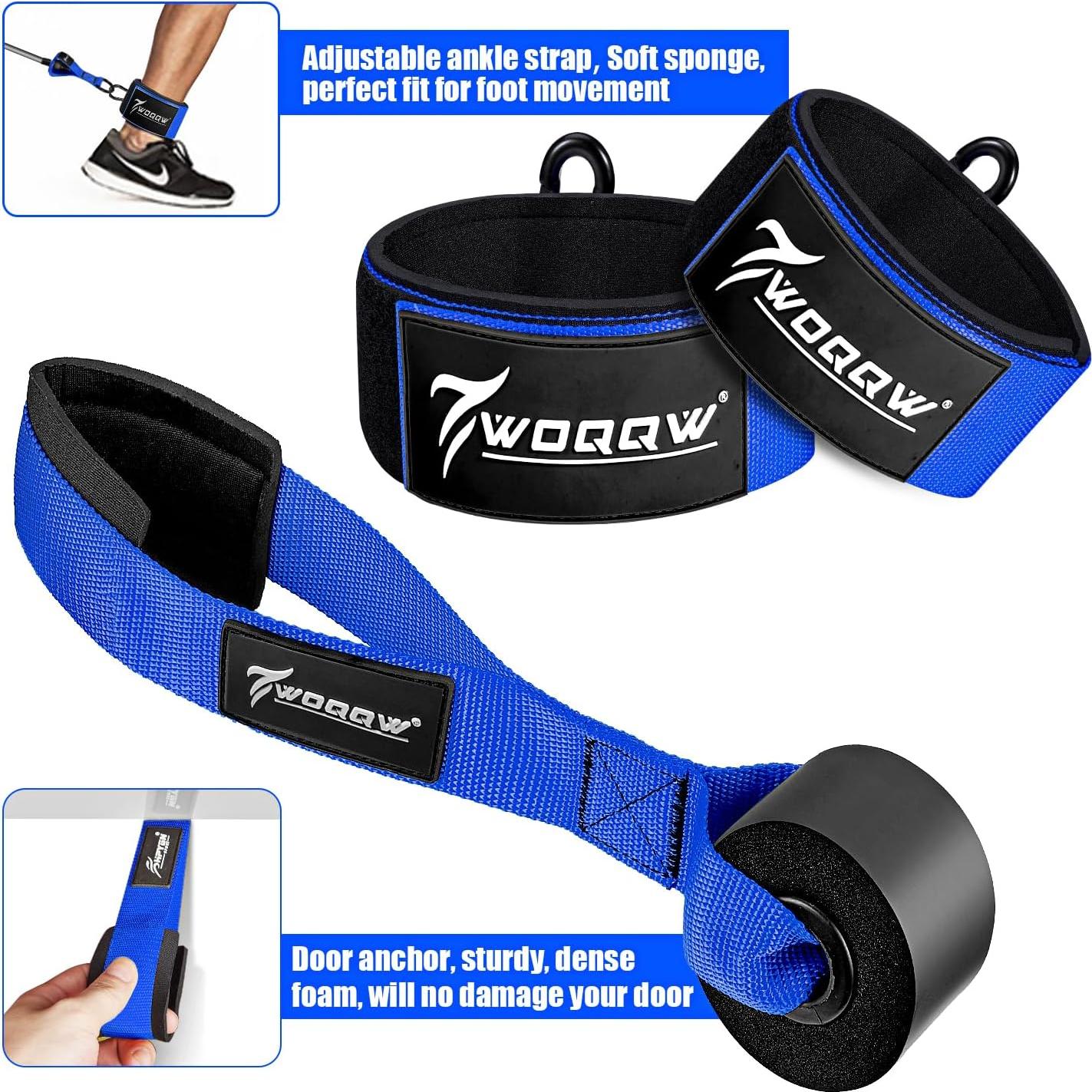 Bandas de Resistencia Pesadas WOQQW 350lbs Ajustables para Entrenamiento