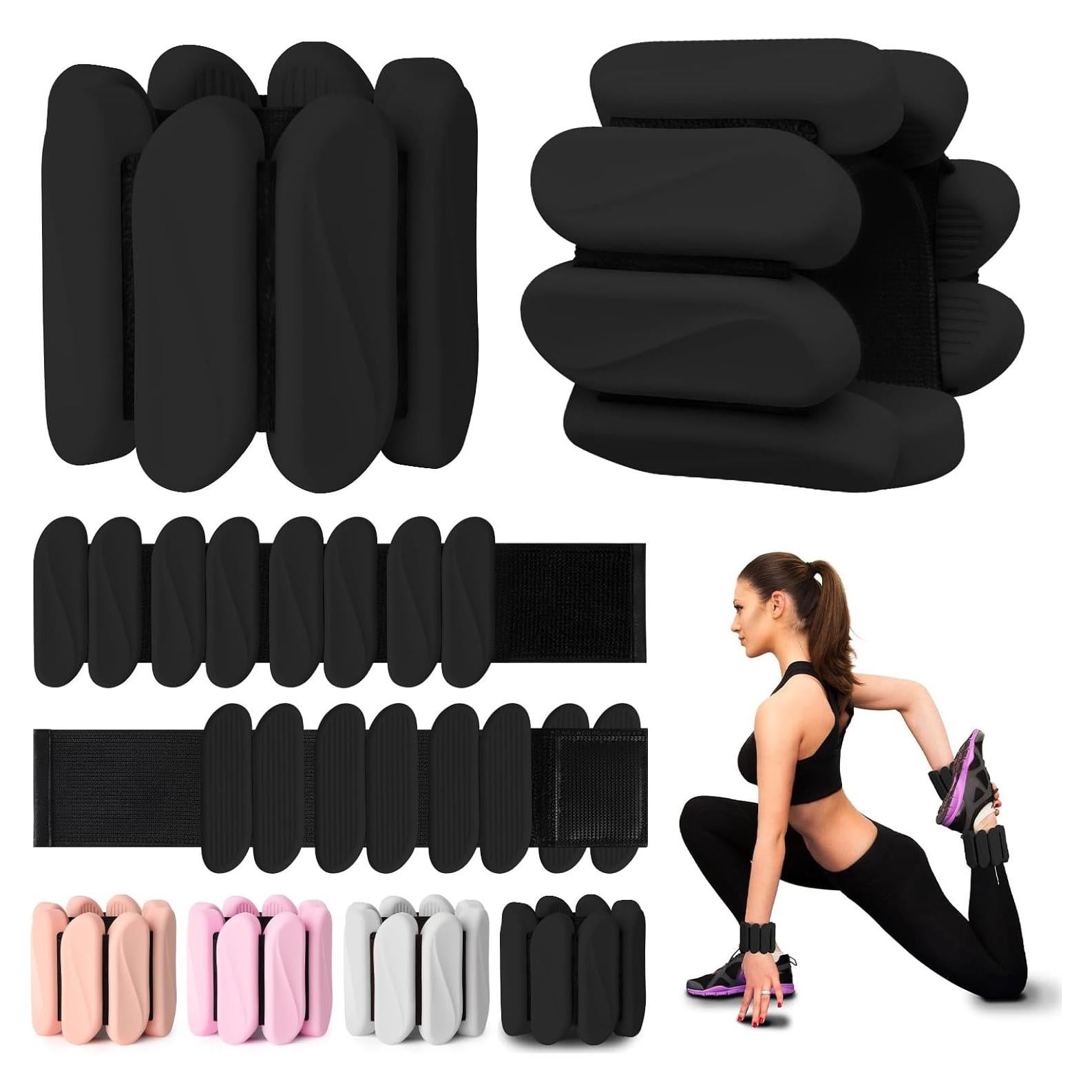 Pesas de Muñeca Grednfhat 2kg Ajustables para Fitness