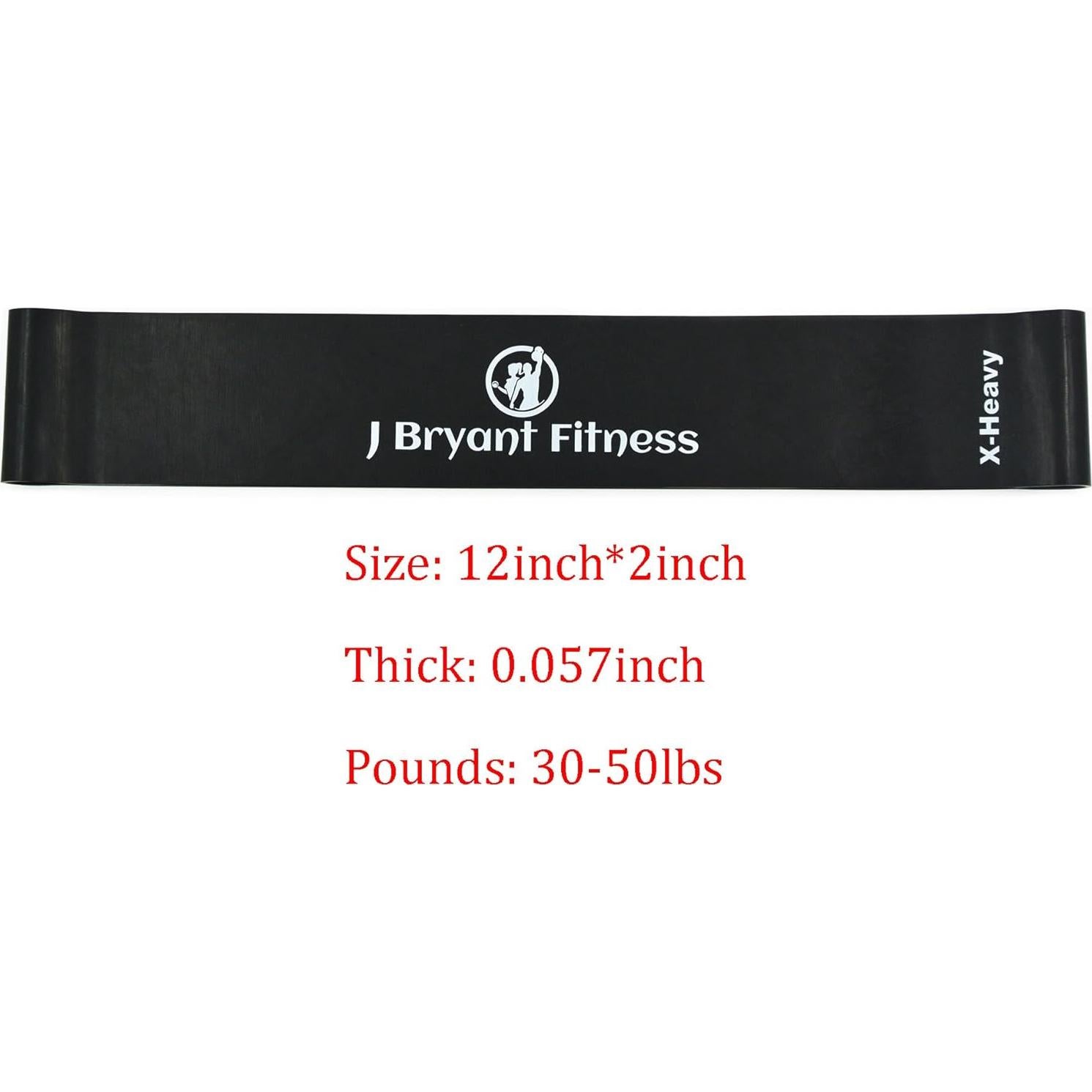 Conjunto de Bandas de Resistencia J Bryant Extra Pesadas 5 Unidades