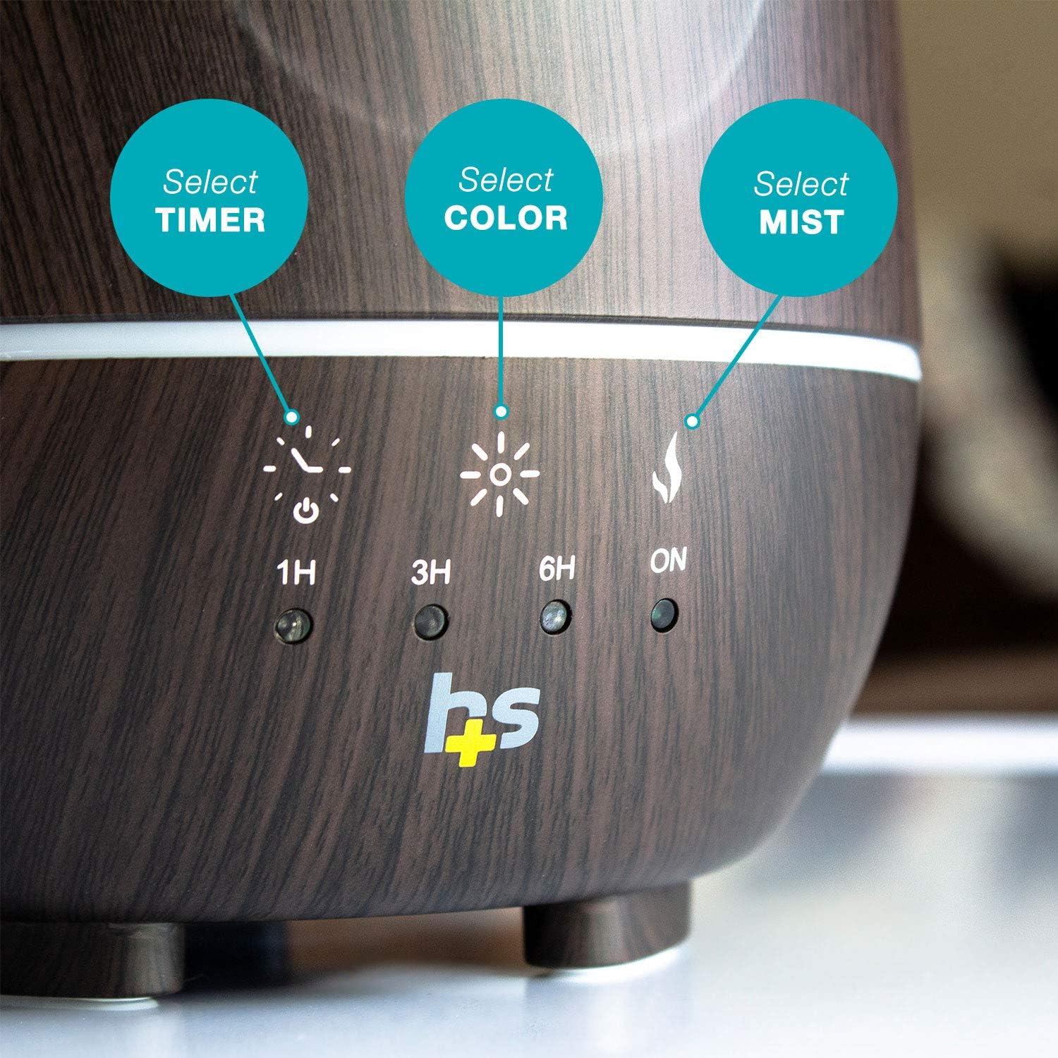 Difusor de Aceite Esencial HealthSmart 500ml, 2 Unidades