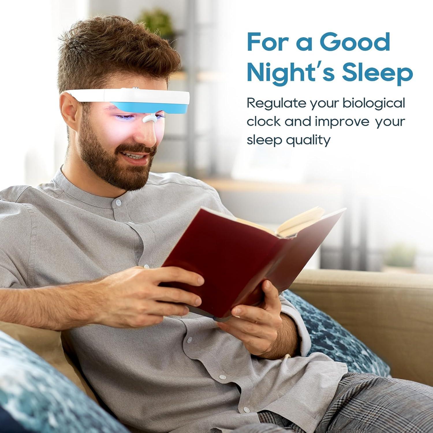 Gafas de Terapia de Luz VanBoLon 12.7x20.3cm Brillo Ajustable