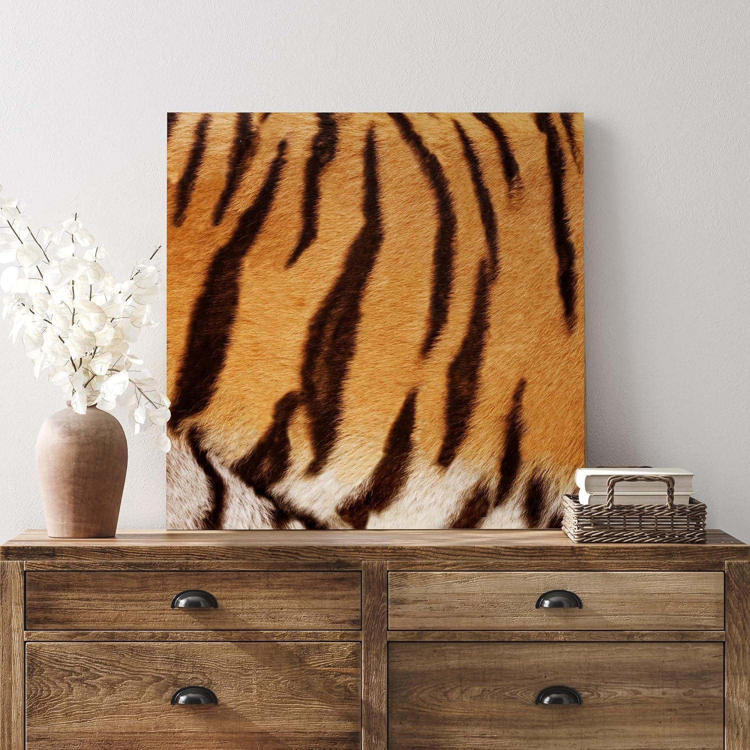 Cuadro en Lienzo Wall26 Patrón de Tigre 30.48x30.48cm