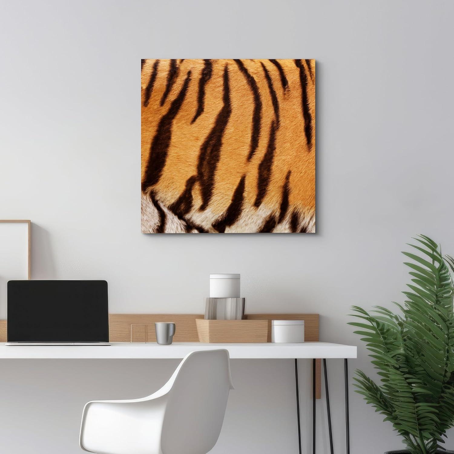 Cuadro en Lienzo Wall26 Patrón de Tigre 30.48x30.48cm