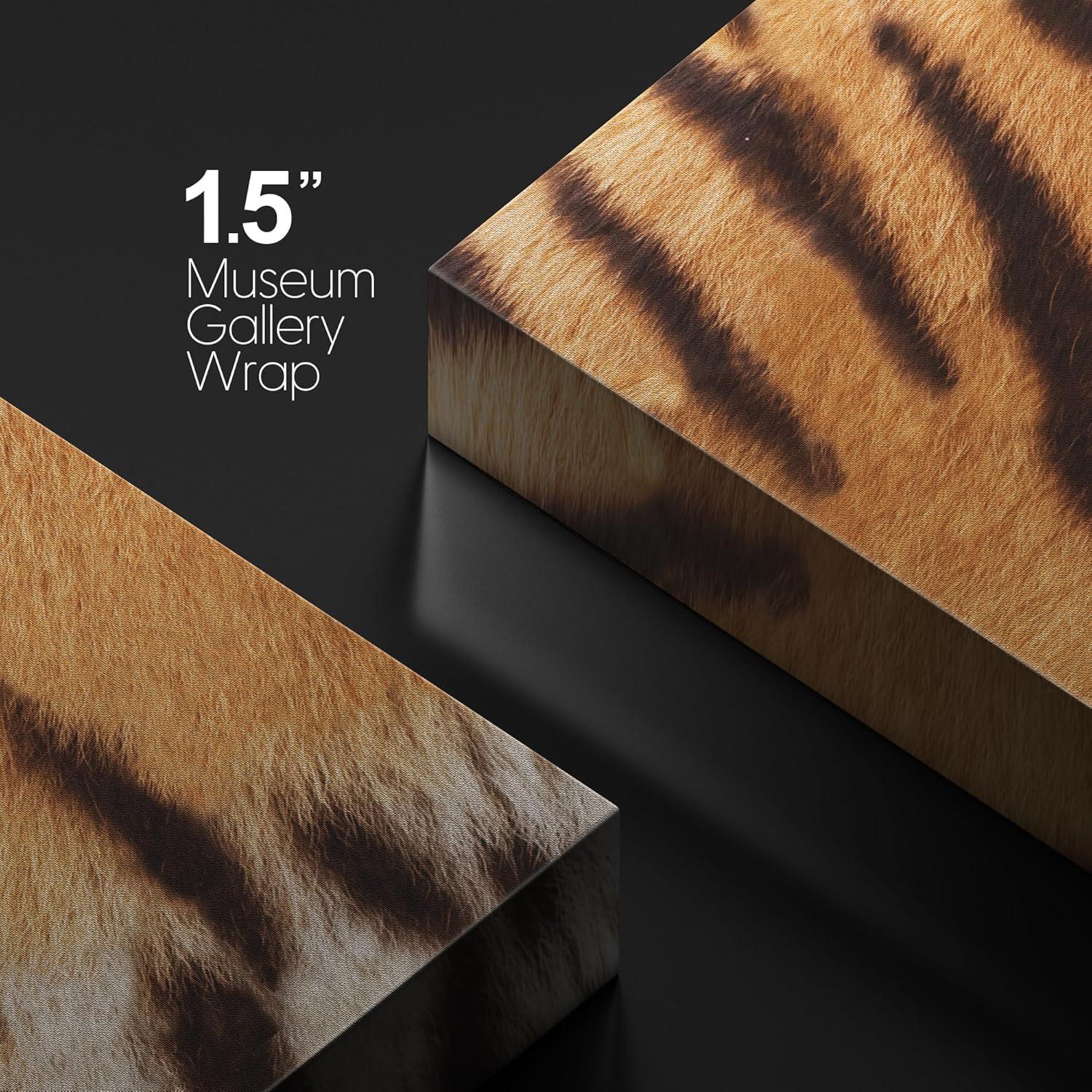 Cuadro en Lienzo Wall26 Patrón de Tigre 30.48x30.48cm