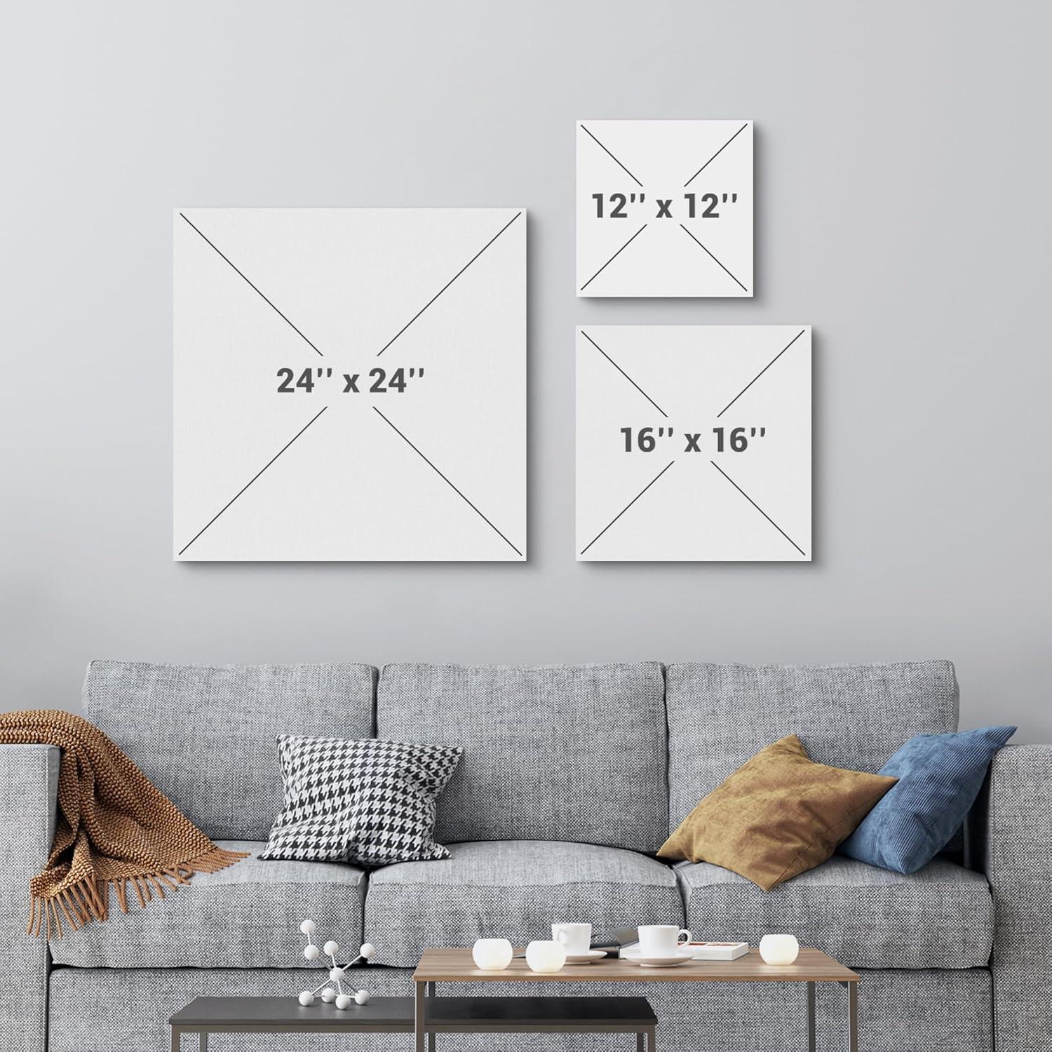 Cuadro en Lienzo Wall26 Patrón de Tigre 30.48x30.48cm