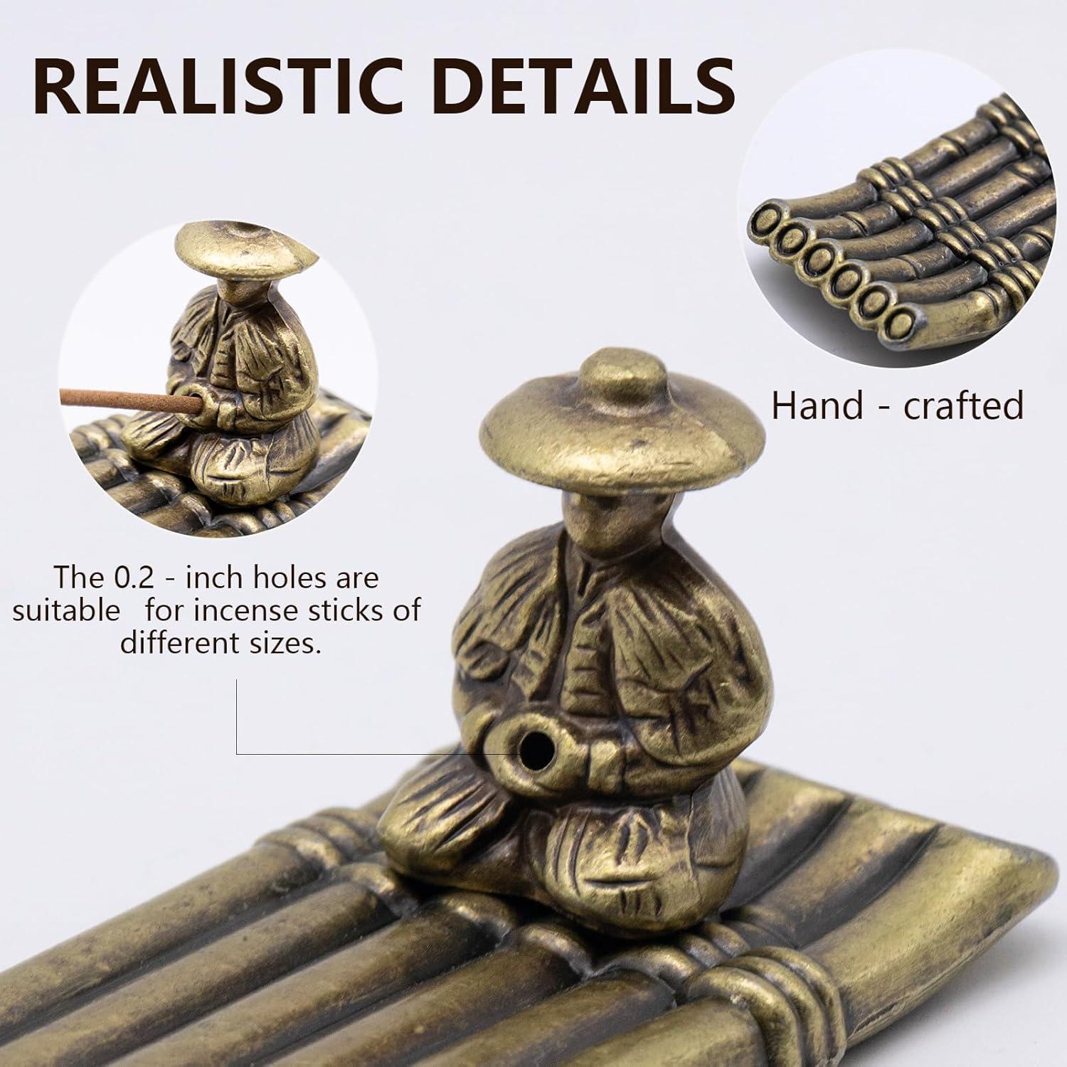 Soporte para Incienso Craftmastudio con 40 Varitas - Decoración Zen