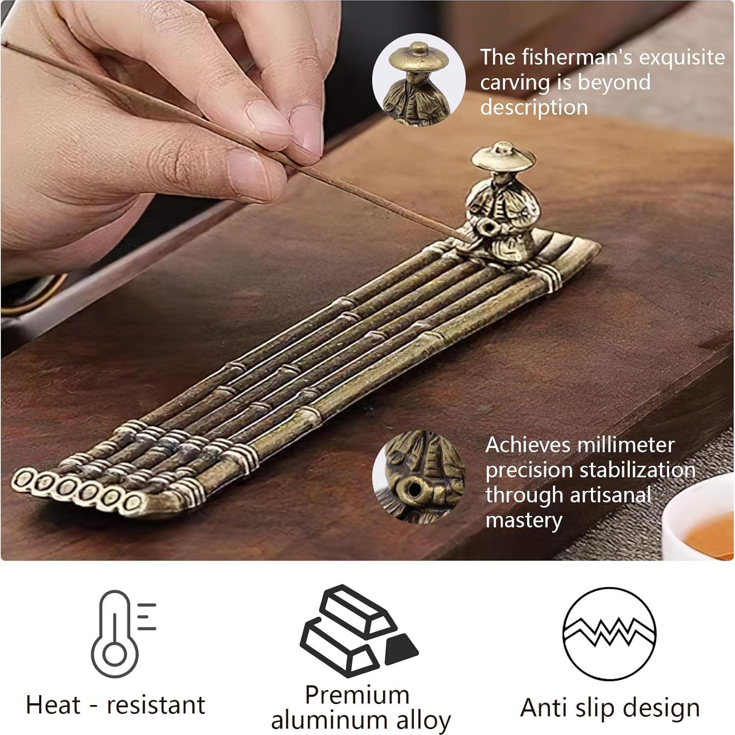 Soporte para Incienso Craftmastudio con 40 Varitas - Decoración Zen