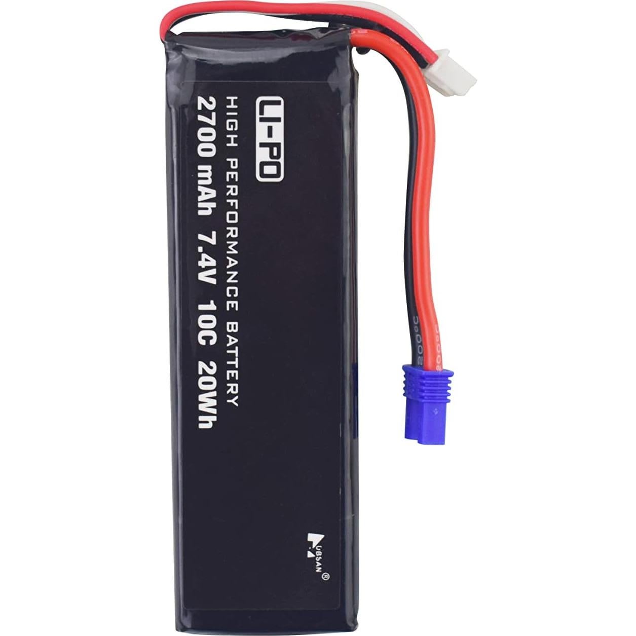 Batería Lipo 2PCS 7.4V 2700mAh 10C para Hubsan H501S